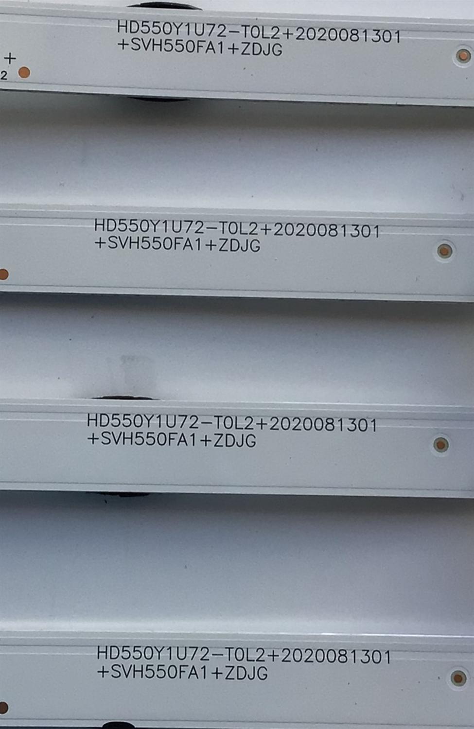 KIT DE LEDS PARA TV HISENSE ORIGINAL 4 PIEZAS / NUMERO DE PARTE SVH550FA1 / HD550Y1U72-T0L2 / 1246021 / 1246709 / HIP7.820.208 / 2021031901 / 2020081301 / ZD_SSC_D550_4X10_01 / PANEL HD55 / MODELO 55R6G / 55A6G / 55R6095G5 / 55R6070G / 55C350KU / 55A65GV - Imagen 5