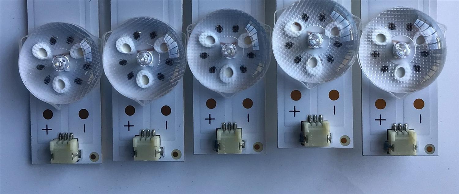 KIT DE LED'S PARA TV ELEMENT (5 PIEZAS) / NUMERO DE PARTE JL.D550A1330-390AS-M / JL.D550A1330-390AS-M_V01 / 21006942 / PANEL LSC550FN11 / MODELOS E4SW5518 / E4SFT5517 H8D1H  - Imagen 4