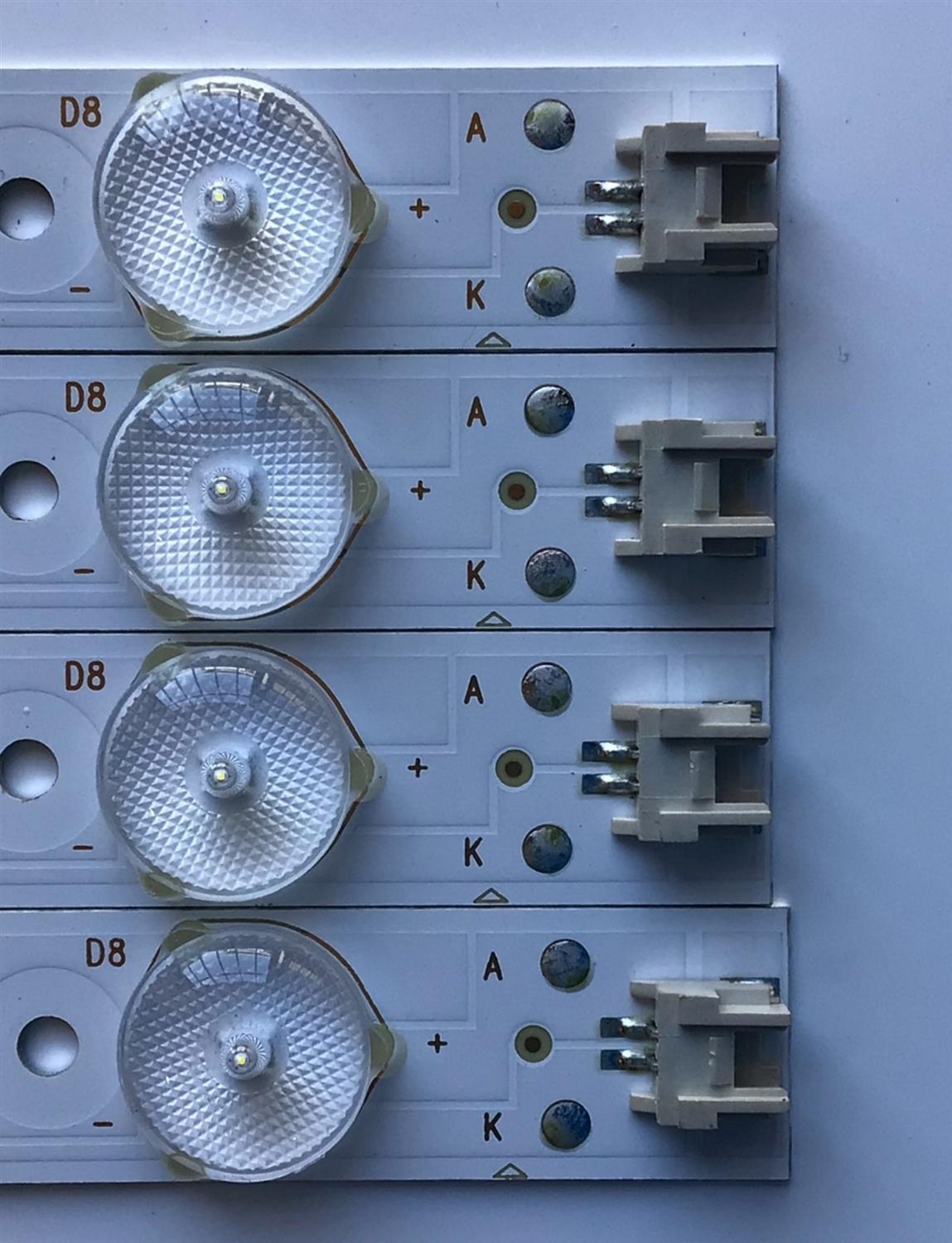 KIT DE LED'S PARA TV ELEMENT (4 PIEZAS) / NUMERO DE PARTE 303TH390045 / TFMT39D08-ZC21AG-02 / TH390M15 / 112600033 / PANEL T390DXB(P)-(DLED) / MODELO ELEFW3916 - Imagen 2