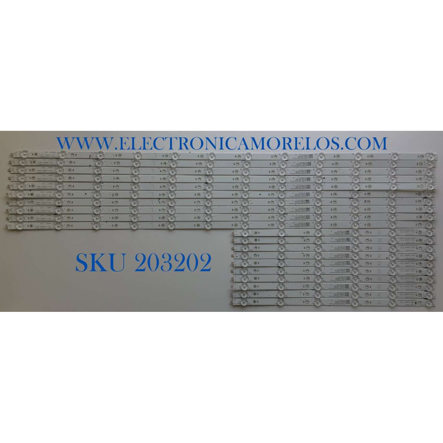 KIT DE LED'S PARA TV VIZIO (20 PIEZAS) / NUMERO DE PARTE NS0317 / LB-GM3030-GJVIZIO6510X18VB20-L-S / LB-GM3030-GJVIZIO6510X18VB20-R-S / 210BZ06DRB339CF04X / 50B2000NDM9N / 65VB20-L / 65VB20-R / PANEL TPT650UA-QVN07.U / MODELO M65Q7-H1