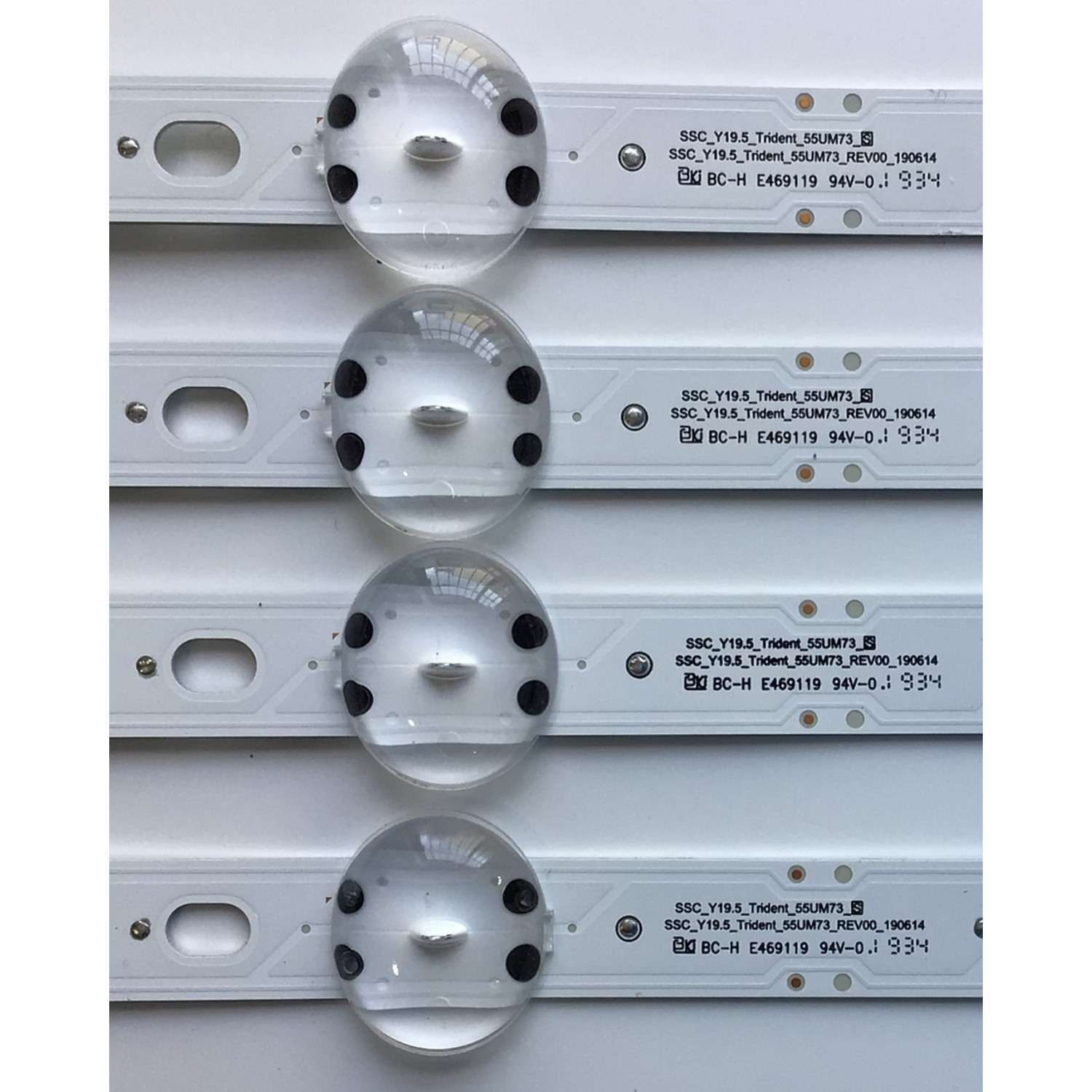KIT DE LED'S PARA TV LG (4 PIEZAS) / NUMERO DE PARTE EAV64755801 / SSC_Y19_Trident_55UM73_S / SSC_Y19_Trident_55UM73_REV00_190614 / PANEL  NC550DQG-ABX1 / MODELOS 55UM7300PUA / 55UN7300PUF.BUSFLKR - Imagen 3