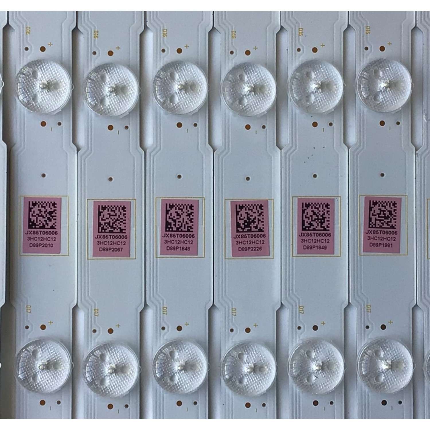 KIT DE LED'S PARA TV SAMSUNG (26 PIEZAS) / NUMERO DE PARTE LB85005 / LB85005 V1 03 / LB85005 V0 02 / 3HC12HC12 / JX85T06005 / PANEL T850QVF03.0 / T850QVF03.1 / MODELO XBR-85X900F / XBR85X900F   - Imagen 3