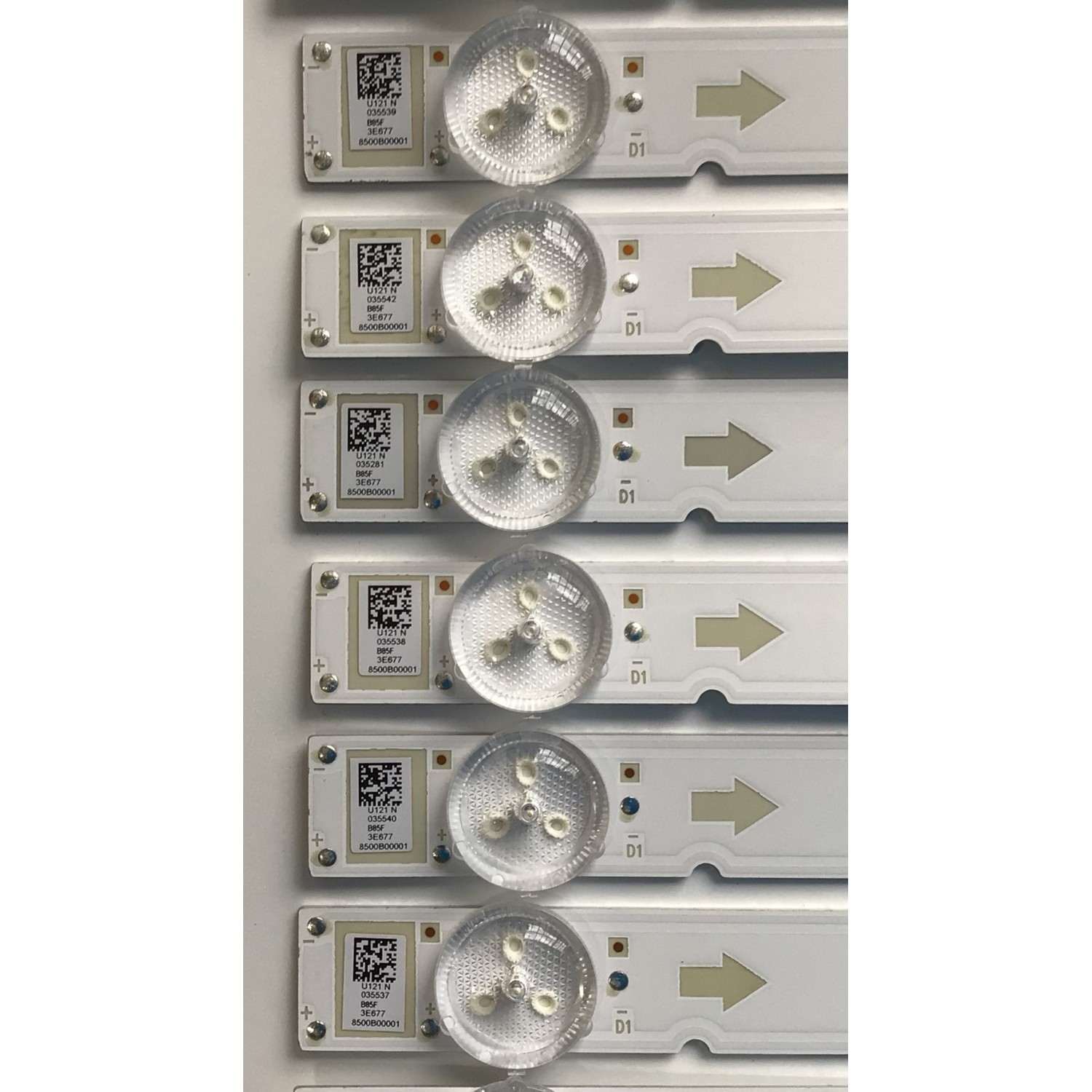 KIT DE LED'S PARA TV SONY (16 PIEZAS) / NUMERO DE PARTE LB8500B / LB8500B V0_04 / 8500B00001 / U121 N / PANEL YSAF085CNU01 / MODELOS  XBR-85X800H / XBR85X800H - Imagen 3