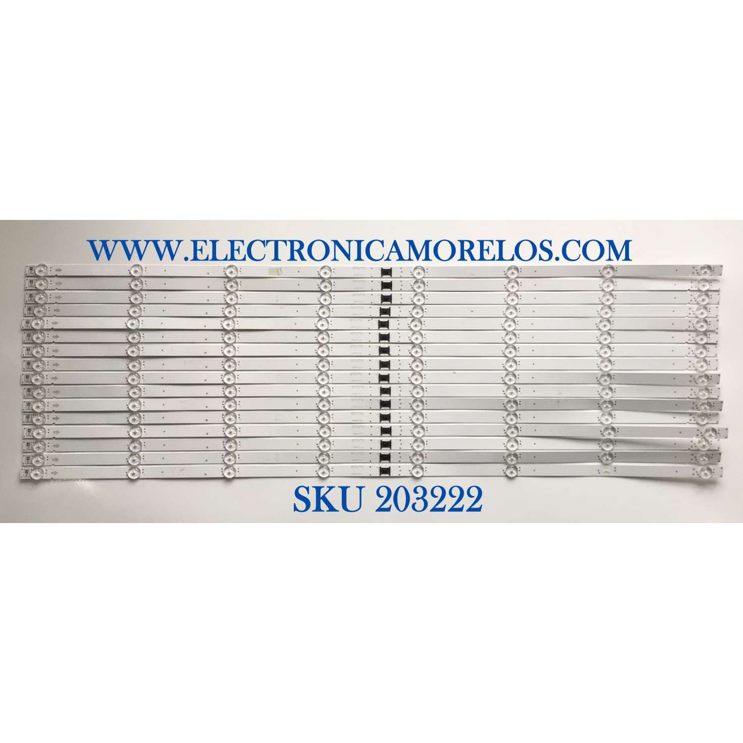 KIT DE LED'S PARA TV SONY (16 PIEZAS) / NUMERO DE PARTE LB8500B / LB8500B V0_04 / 8500B00001 / U121 N / PANEL YSAF085CNU01 / MODELOS  XBR-85X800H / XBR85X800H