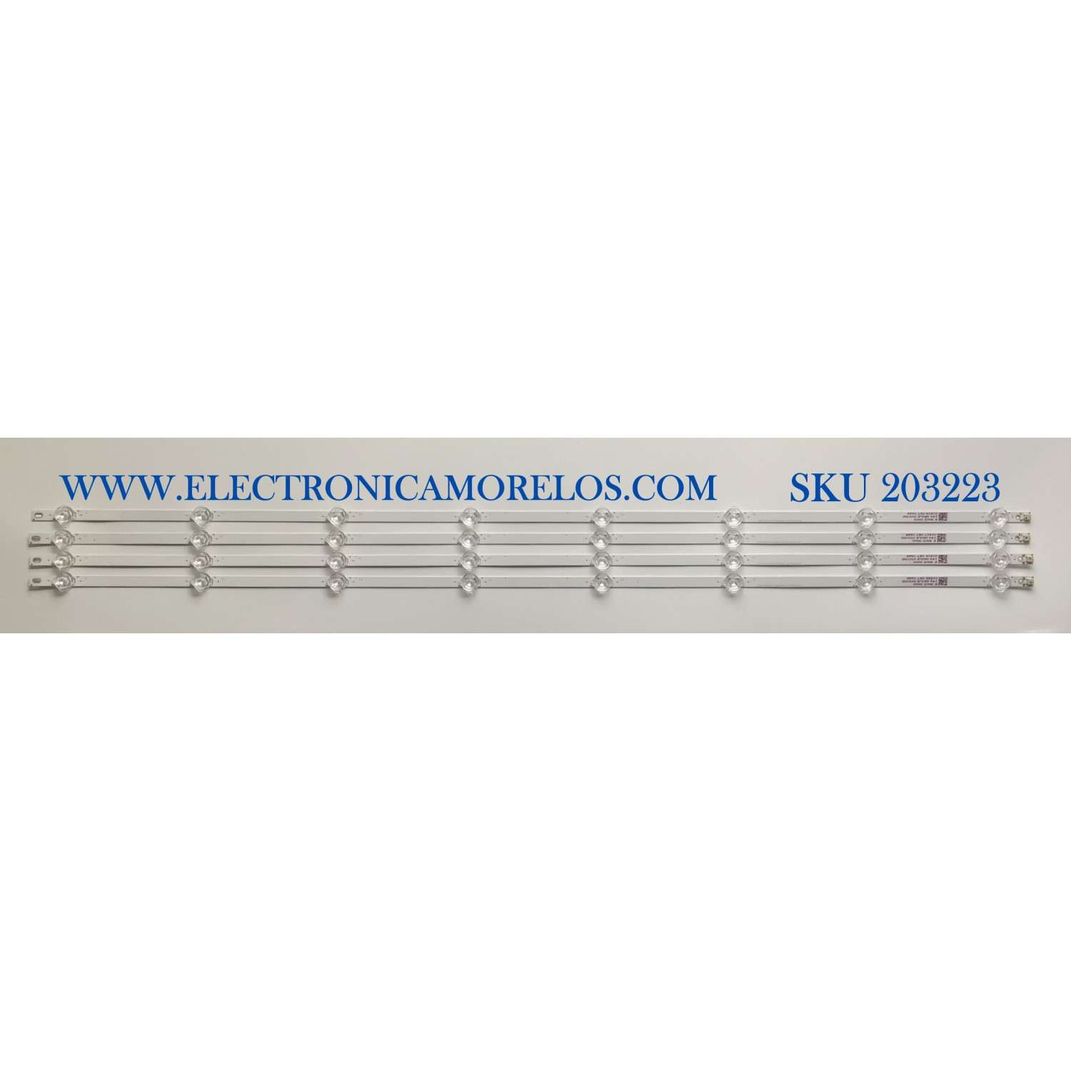 KIT DE LED'S PARA TV VIZIO (4 PIEZAS) / NUMERO DE PARTE LBM500M0801-AAG-4 / EVERLIGHT LBM500M0801-AAG-4(HF)(0) / JL.D50081330-202DS-M / JL.D50081330-202DS-M_V01 / PANEL V500DJ6-D03 REV.CB / MODELO V505-H19 / V505-H9 / V505-H19 LIAIZBNW / V505-H9 LIAIZBKW 