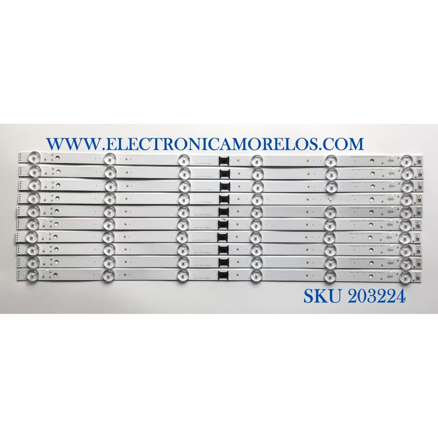 KIT DE LED'S PARA TV SONY (10 PIEZAS) / NUMERO DE PARTE L3_BNN_E5_CFM_S6_2_R1.0_U5C_1.0 / LM41-01022A / BC-H 94V-0 / U723 Z / PANEL YSAF055CNO01 / MODELO XBR-55X800H / XBR55X800H