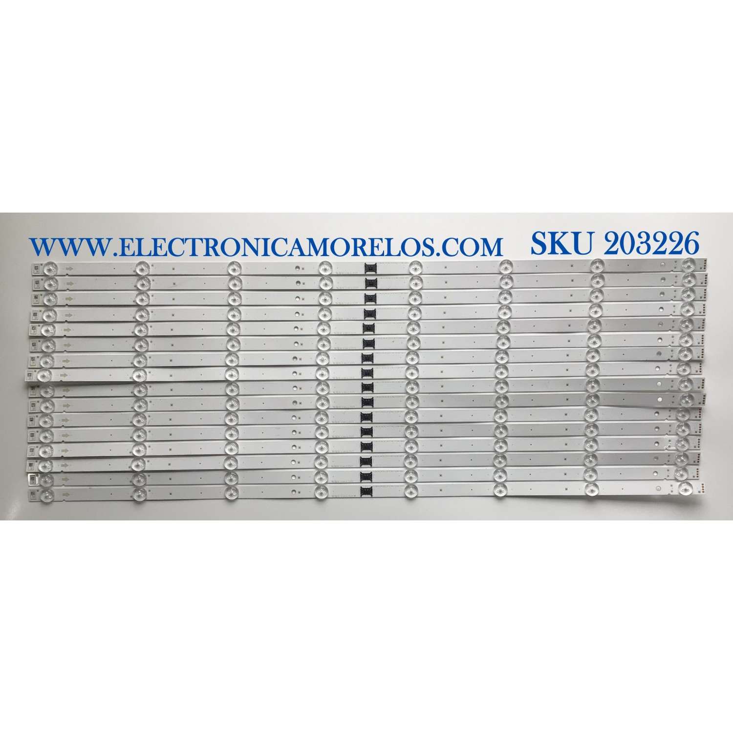 KIT DE LED'S PARA TV SONY (16 PIEZAS) / NUMERO DE PARTE L3_BNN_G5_CFM_S8_2_R1.0_T9Q_1.0 / LM41-00831A / U728 Z / PANEL YSAF075CNG01 / MODELO XBR-75X800H / XBR75X800H