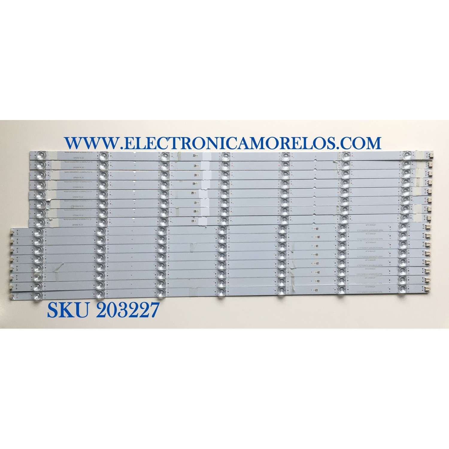 KIT DE LED'S PARA TV VIZIO (16 PIEZAS) / NUMERO DE PARTE LB7000M / LB7000M V0_00 / LB7000M V1_00 / AI81075 / PANEL SD700DUA-6 / MODELOS M706X-H3 / M706X-H3 LFTGB7AW