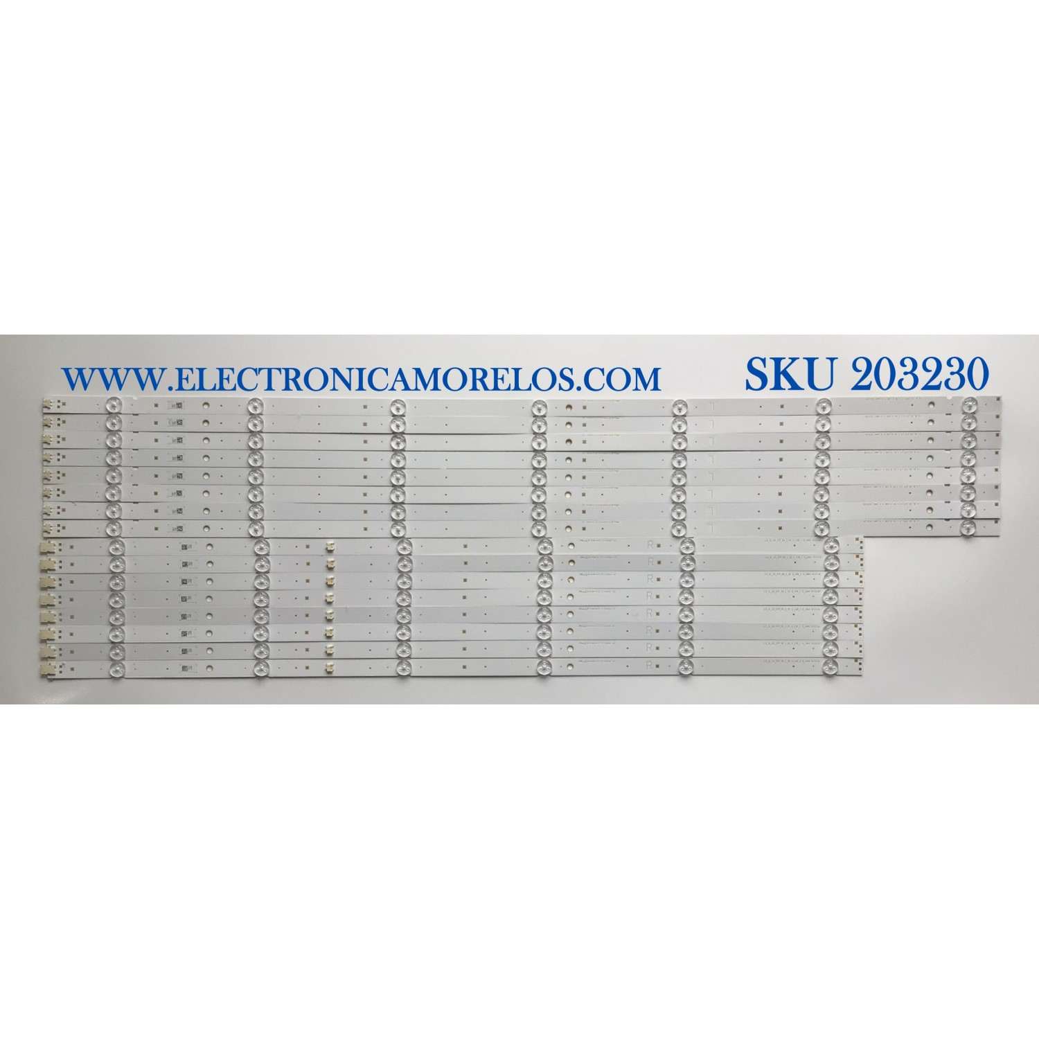 KIT DE LED'S PARA TV SONY (16 PIEZAS) / NUMERO DE PARTE L3_3L_G5_CFP_R6_1_R1.0/L3_3L_CFP_L7_1_R1.0 / LM41-01011A / LM41-01012A / L3_3L_G5_CFP_R6_1_R1.0_U3K_1.0 / L3_3L_G5_CFP_L7_1_R1.0_U3K_1.0 / PANEL YSAF075CNU01 / MODELO KD75X750H / KD-75X750H