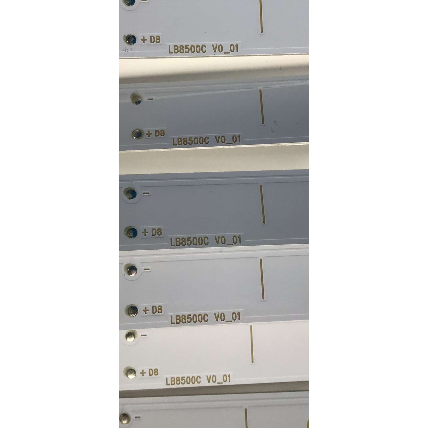 KIT DE LED'S PARA TV SONY (20 PIEZAS) / NUMERO DE PARTE LB8500C / LB8500C V0_01 / 8500C00001 / PANEL YDAF085DNU01 / MODELO XBR-85X900H / XBR85X900H - Imagen 4