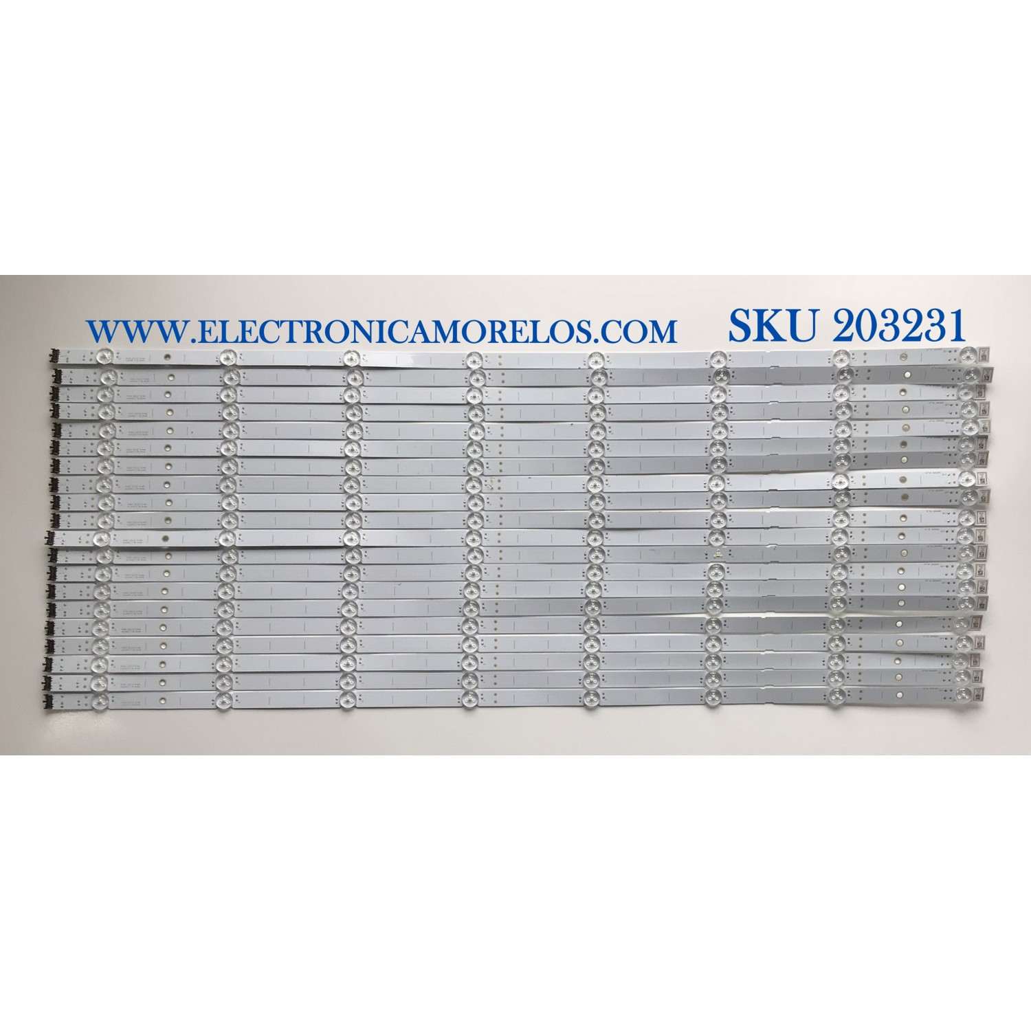 KIT DE LED'S PARA TV SONY (20 PIEZAS) / NUMERO DE PARTE LB8500C / LB8500C V0_01 / 8500C00001 / PANEL YDAF085DNU01 / MODELO XBR-85X900H / XBR85X900H