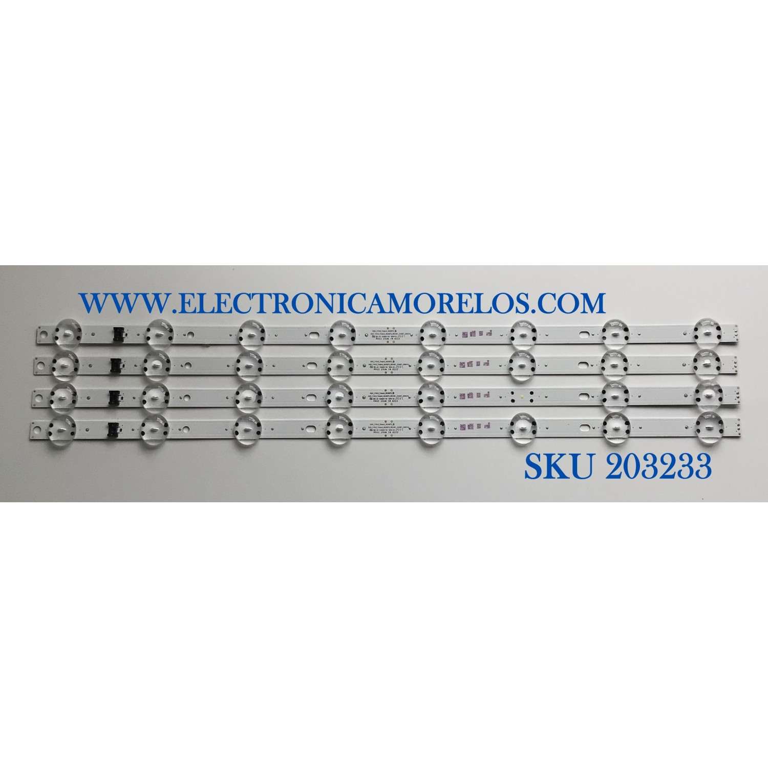 KIT DE LED'S PARA TV LG (4 PIEZAS) / NUMERO DE PARTE EAV65006701 / SSC_Y19.5_Trident_55UM73_S / SSC_Y19.5_Trident_55UM73_REV00_CASE1 / PANEL NC550DQG-AAHX3 / MODELO 55UN7300AUD.BUSWLKR