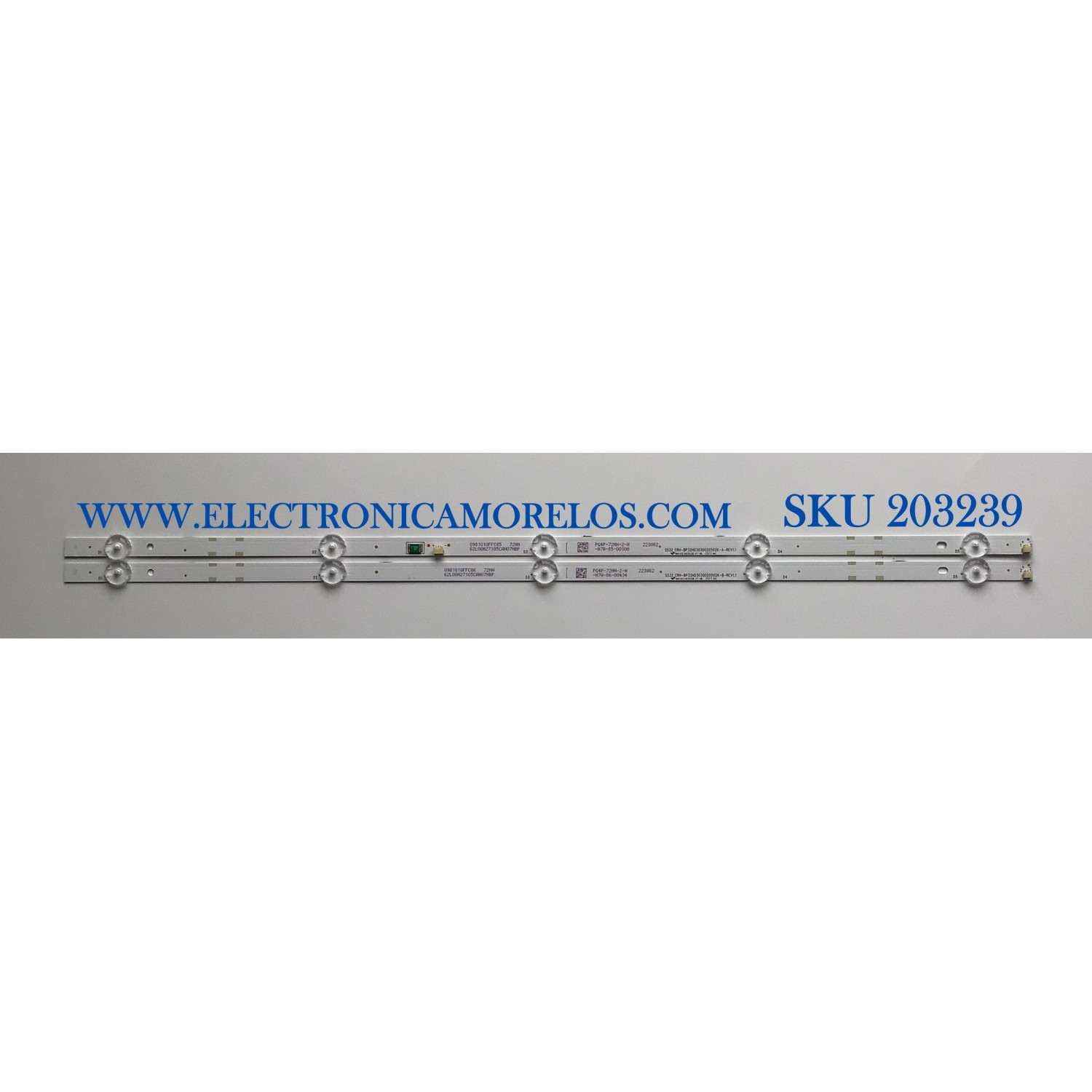 KIT DE LED'S PARA TV SAMSUNG (2 PIEZAS) / NUMERO DE PARTE BP32HD3030020502K / CRH-BP32HD3030020502K-A-REV1.1 / CRH-BP32HD3030020502K-B-REV1.1 / 62L8H27105CAH07NBP / 223862 / 0981010FFC85 / PANEL PT320AT03.3-XC-1 / MODELO UN32M4500BF 