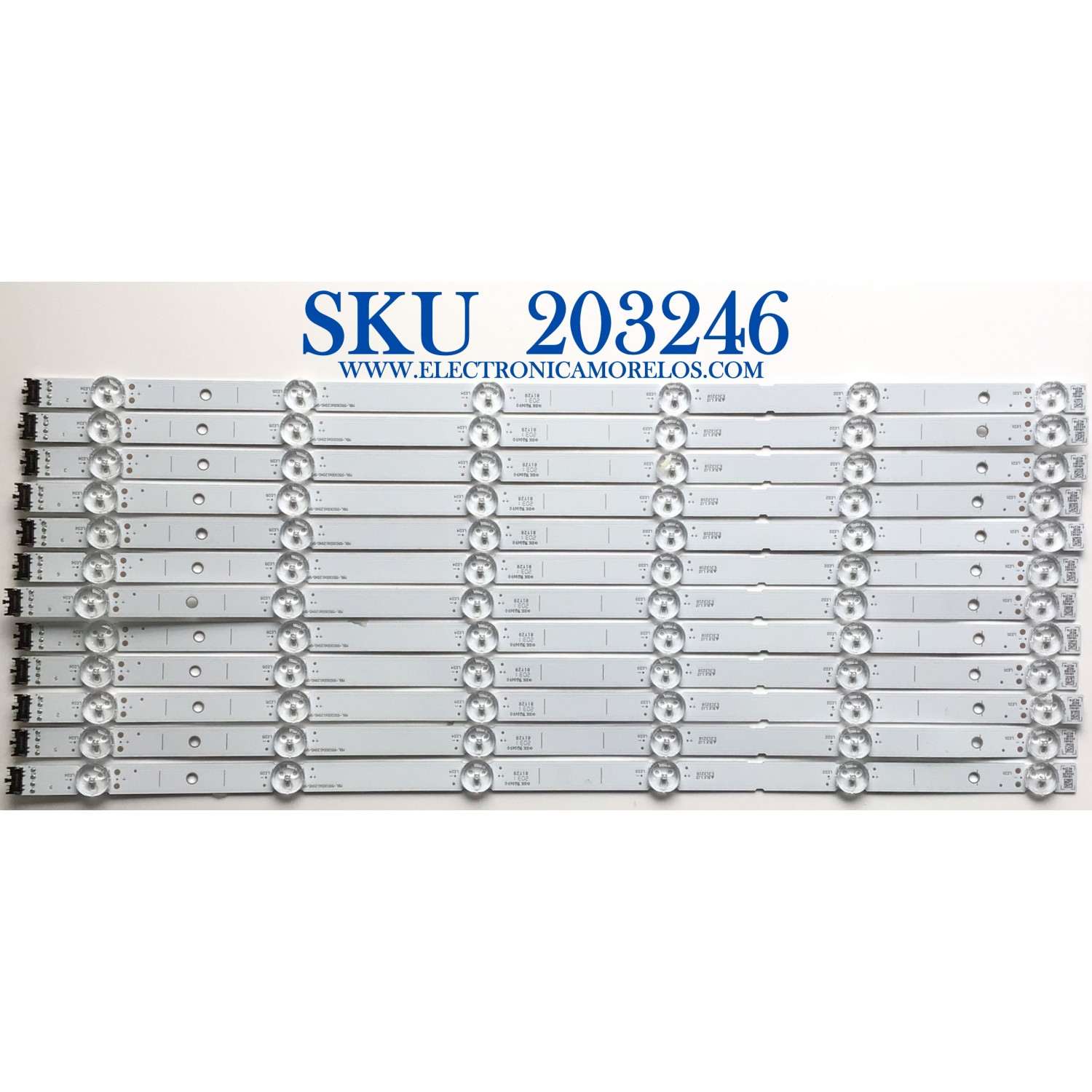 KIT DE LED'S PARA TV SONY (12 PIEZAS) / NUMERO DE PARTE 55030D612SN0 / MBL-55030D612SN0/SN1 / AC3T4 / A55F / U908U / PANE YDAF055DND01 / MODELOS XBR-55900H / XBR-55X90CH