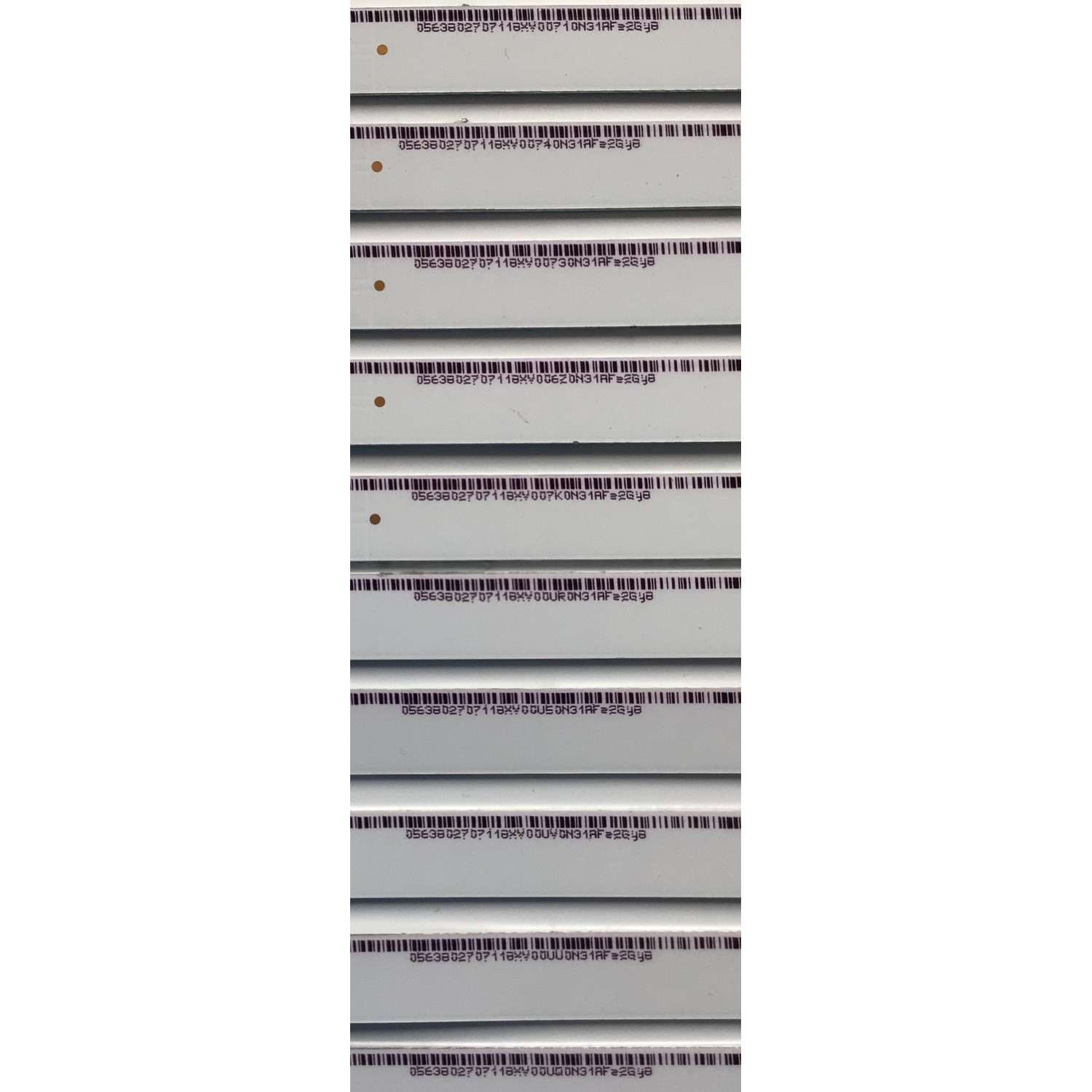 KIT DE LED'S PARA TV VIZIO (10 PIEZAS) / NUMERO DE PARTE I-5500WS80091 / I-5500WS80091-R-V2 / I-5500WS80091-L-V2 / PANEL LSC550FFN11 / MODELOS D55-F2 / D55-F2 LWZQWXKU - Imagen 5