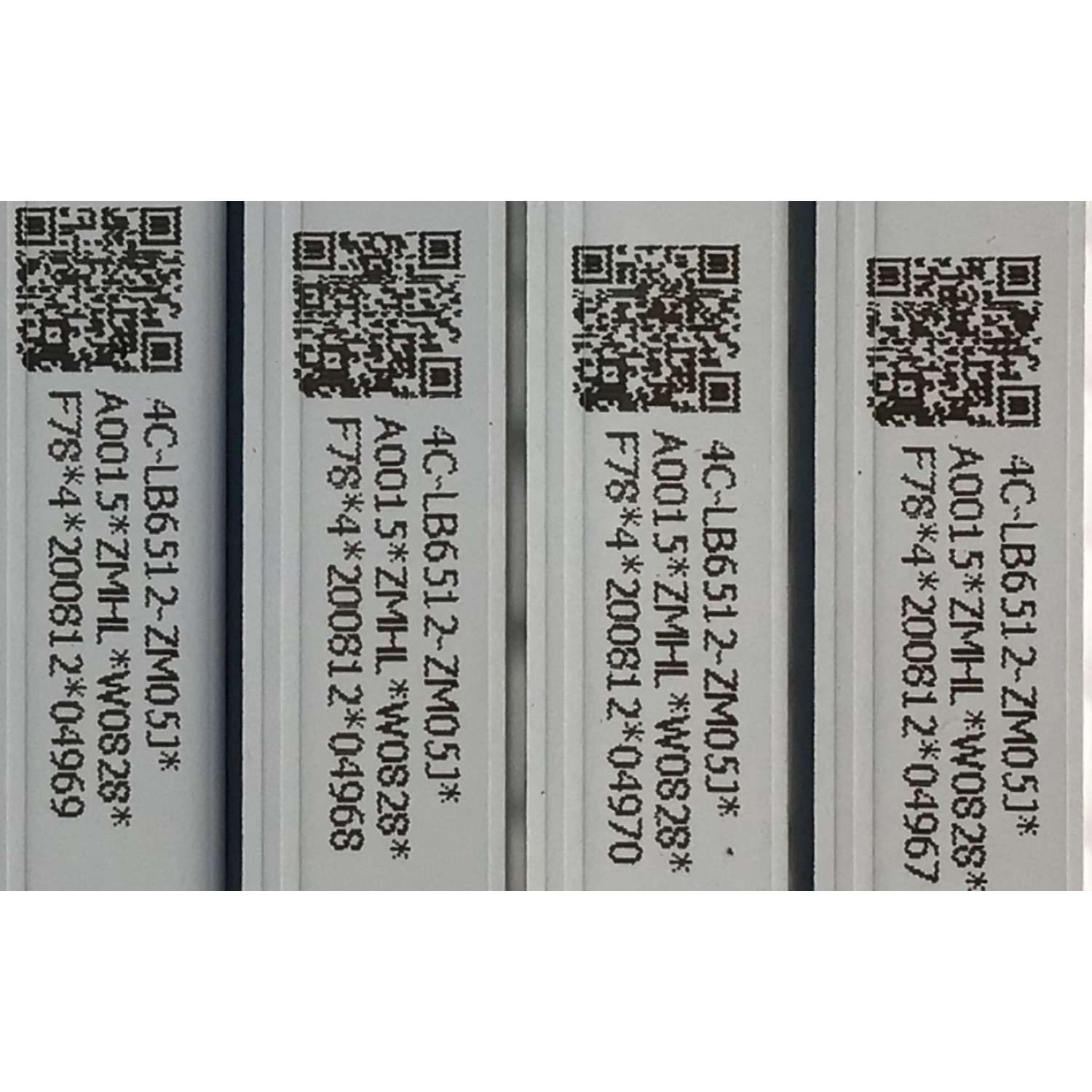 KIT DE LED'S PARA TV TCL (4 PIEZAS) / NUMERO DE PARTE GIC65LB105_3030F2.1D / GIC65LB105_3030F2.1D_V07_20200709 / 4C-LB6512-ZM05J / PANEL LVU650NDEL / MODELO 65S435 / 65S434 / 65S431 - Imagen 2