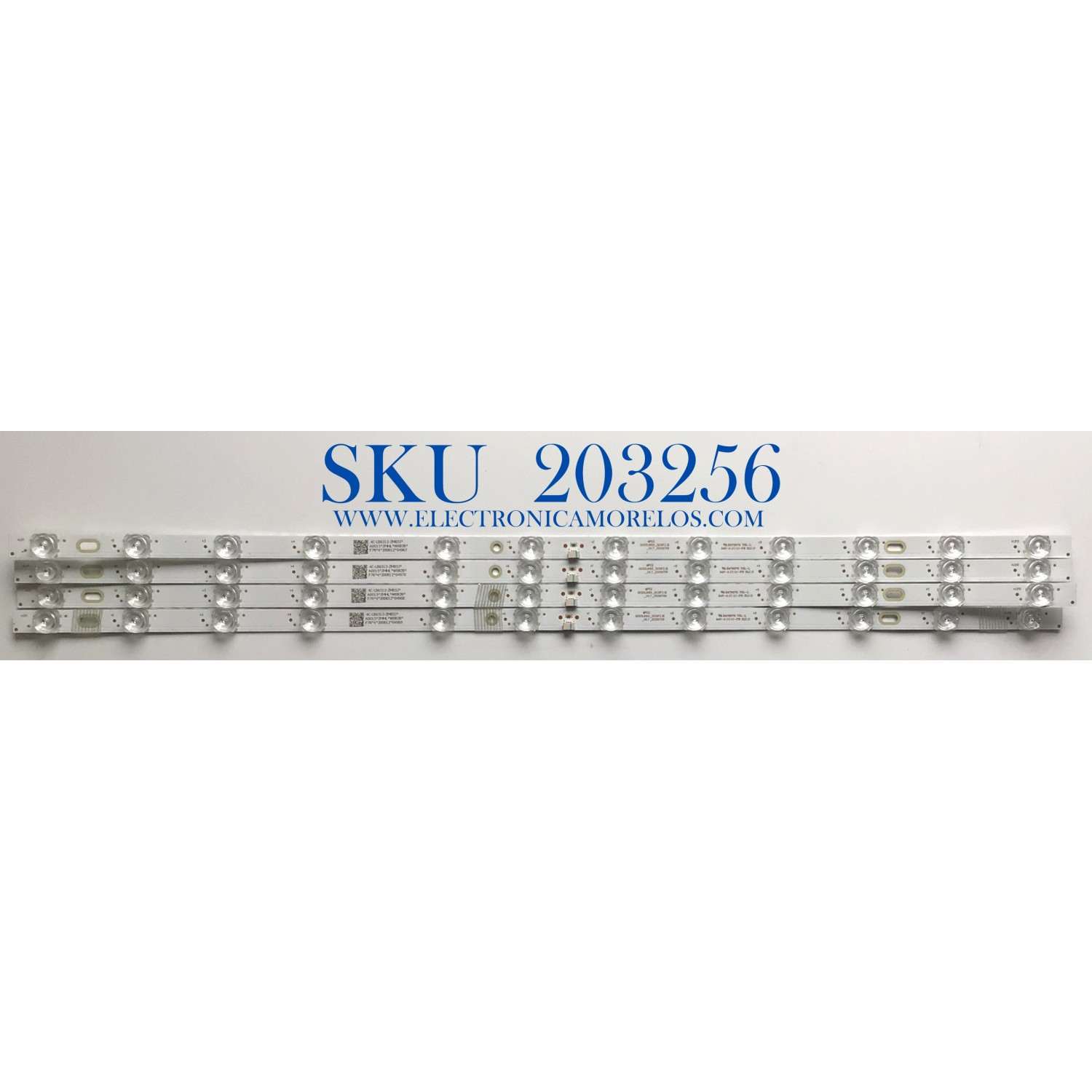 KIT DE LED'S PARA TV TCL (4 PIEZAS) / NUMERO DE PARTE GIC65LB105_3030F2.1D / GIC65LB105_3030F2.1D_V07_20200709 / 4C-LB6512-ZM05J / PANEL LVU650NDEL / MODELO 65S435 / 65S434 / 65S431