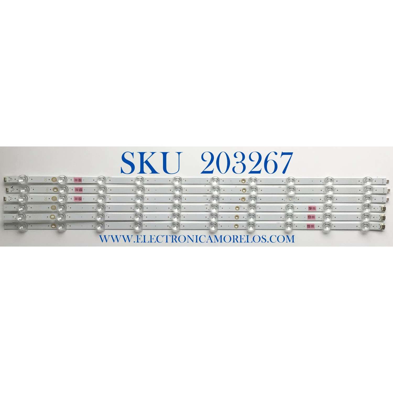 KIT DE LEDS PARA TV VIZIO ORIGINAL 6 PIEZAS / NUMERO DE PARTE LB7000H / LB7000H V1 02 / LB7000H V0 02 / LB7000H V0_02 / LB7000H V1_02 / 210BZ10DR / 210BZ10DL / PANEL TPT700B5-U1T01.D / MODELOS V705-H1 / V705-H13 / V705-J01 / V705X-H1 / V705X-J01