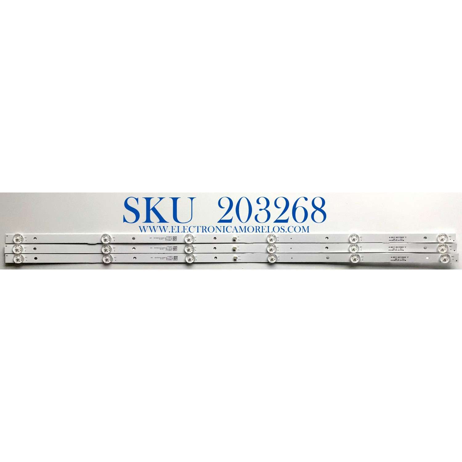 KIT DE LED'S PARA TV ELEMENT (3 PIEZAS) / NUMERO DE PARTE JL.D38561330-114BS-M / 8149010039004 / 18BE530 / PANEL CN385CN9520 / MODELOS  ELSW3917BF / ELSW3917BF K7D1M