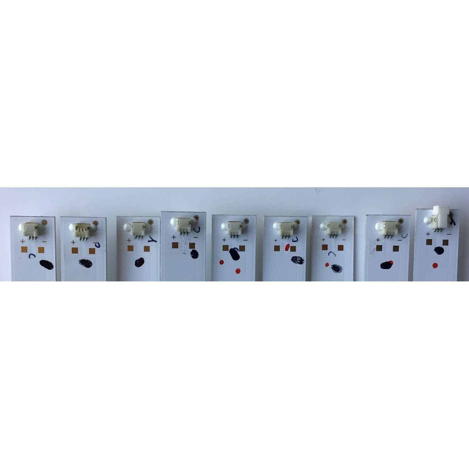 KIT DE LED'S PARA TV ELEMENT (9 PIEZAS) / NUMERO DE PARTE 261501004580 / 12-50C800-3030-5X9-0D18-540X15-180319 / YF-H01Q003JDJD-0001 / 230101010240 / PANEL CN500NC050 / MODELO E2SW5018 - Imagen 2