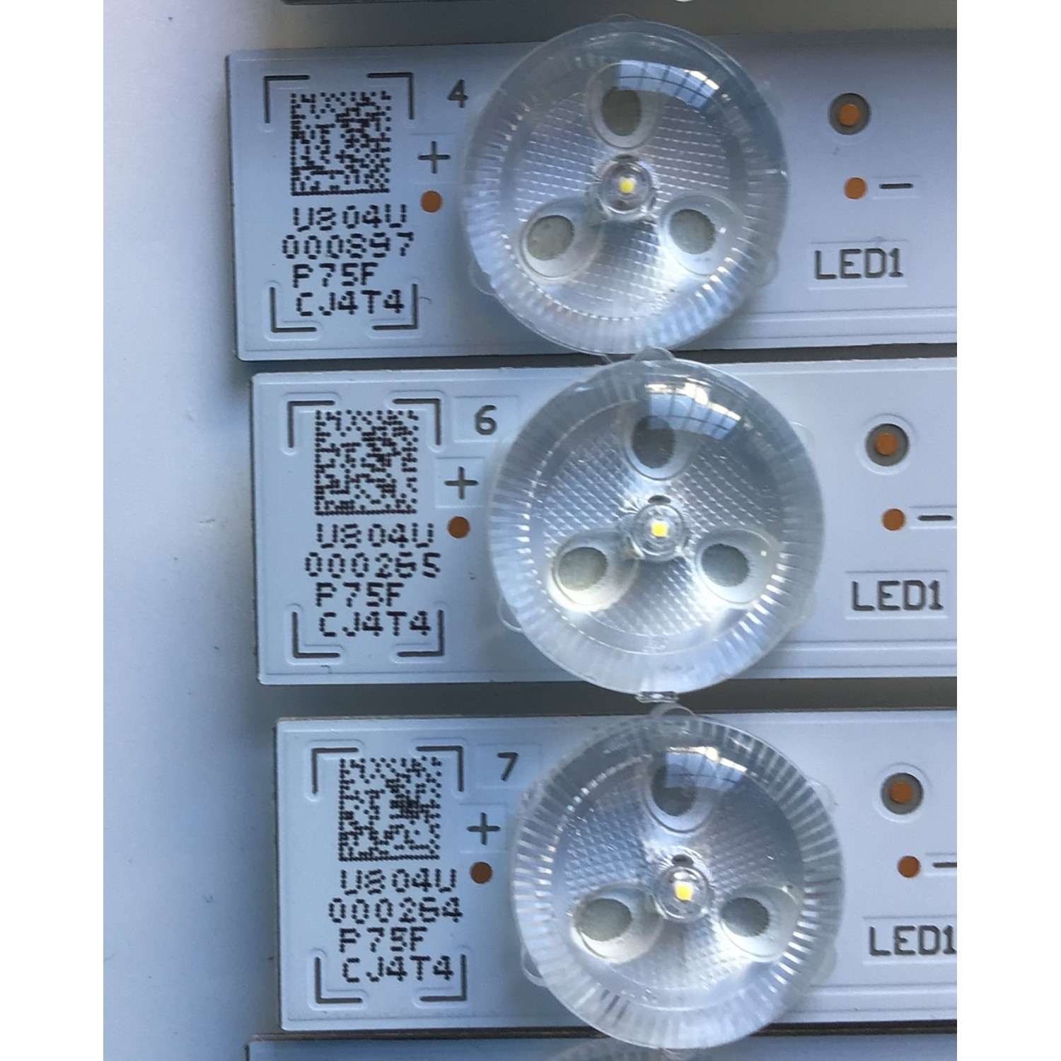 KIT DE LED'S PARA TV SONY (20 PIEZAS) / NUMERO DE PARTE MBL-75030D024SN0 / U804U / P75F / CJ4T4 / PANEL YDAF075DNN01 / MODELO XBR-75X950H - Imagen 4