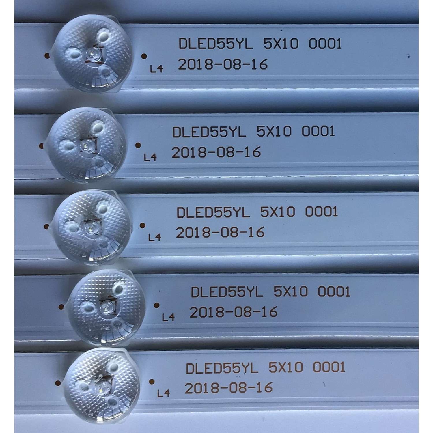 KIT DE LEDS PARA TV ELEMENT 5 PIEZAS / NUMERO DE PARTE DLED55YL 5X10 0001 / 21006921 / 21006921 F3 / DLED55YL5X100001 / DLED55YL / DLED55YL5X100001 / PANEL LC546PU2L02 / LSC550FN11 / MODELO E4SFT5517 / s - Imagen 2