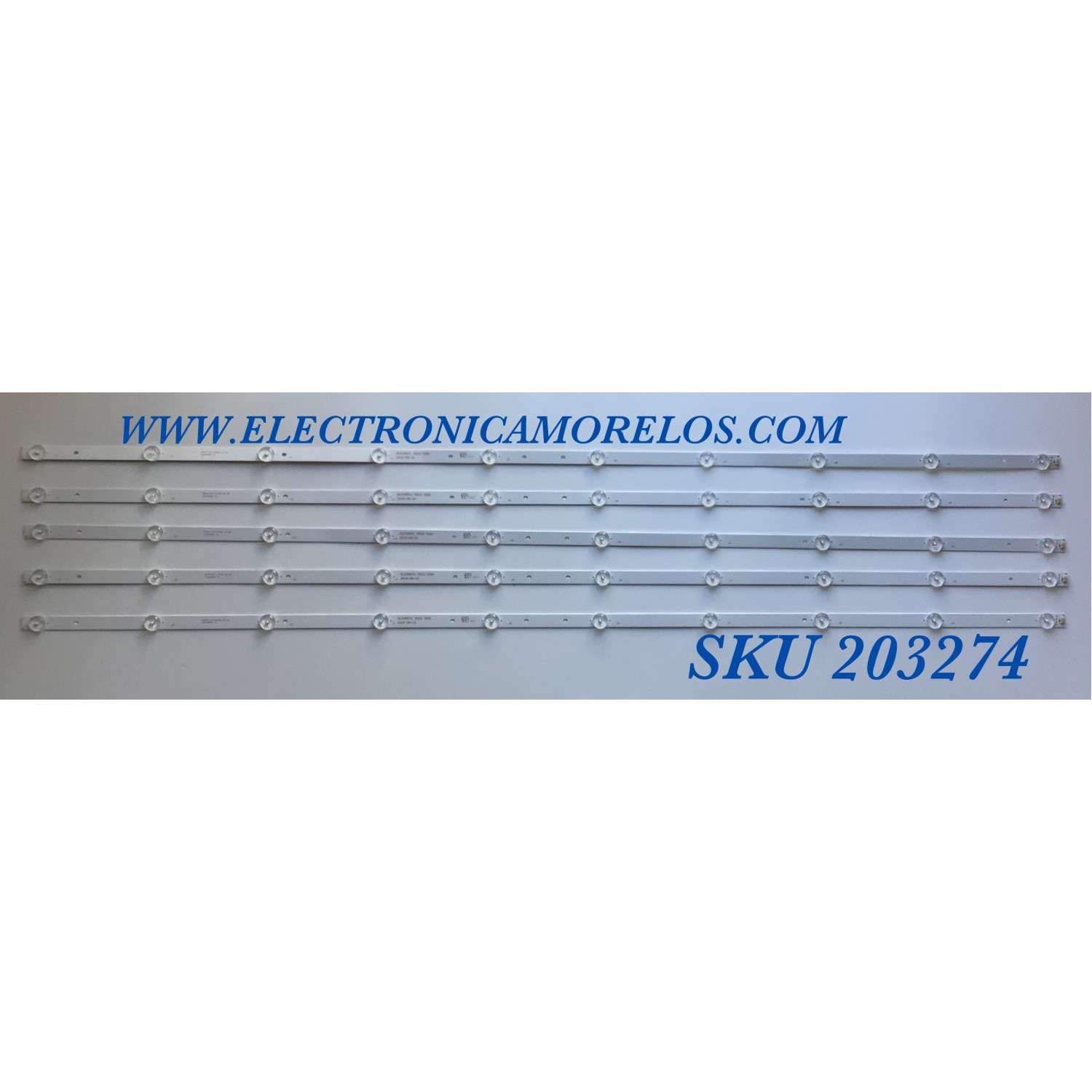 KIT DE LEDS PARA TV ELEMENT 5 PIEZAS / NUMERO DE PARTE DLED55YL 5X10 0001 / 21006921 / 21006921 F3 / DLED55YL5X100001 / DLED55YL / DLED55YL5X100001 / PANEL LC546PU2L02 / LSC550FN11 / MODELO E4SFT5517 / s