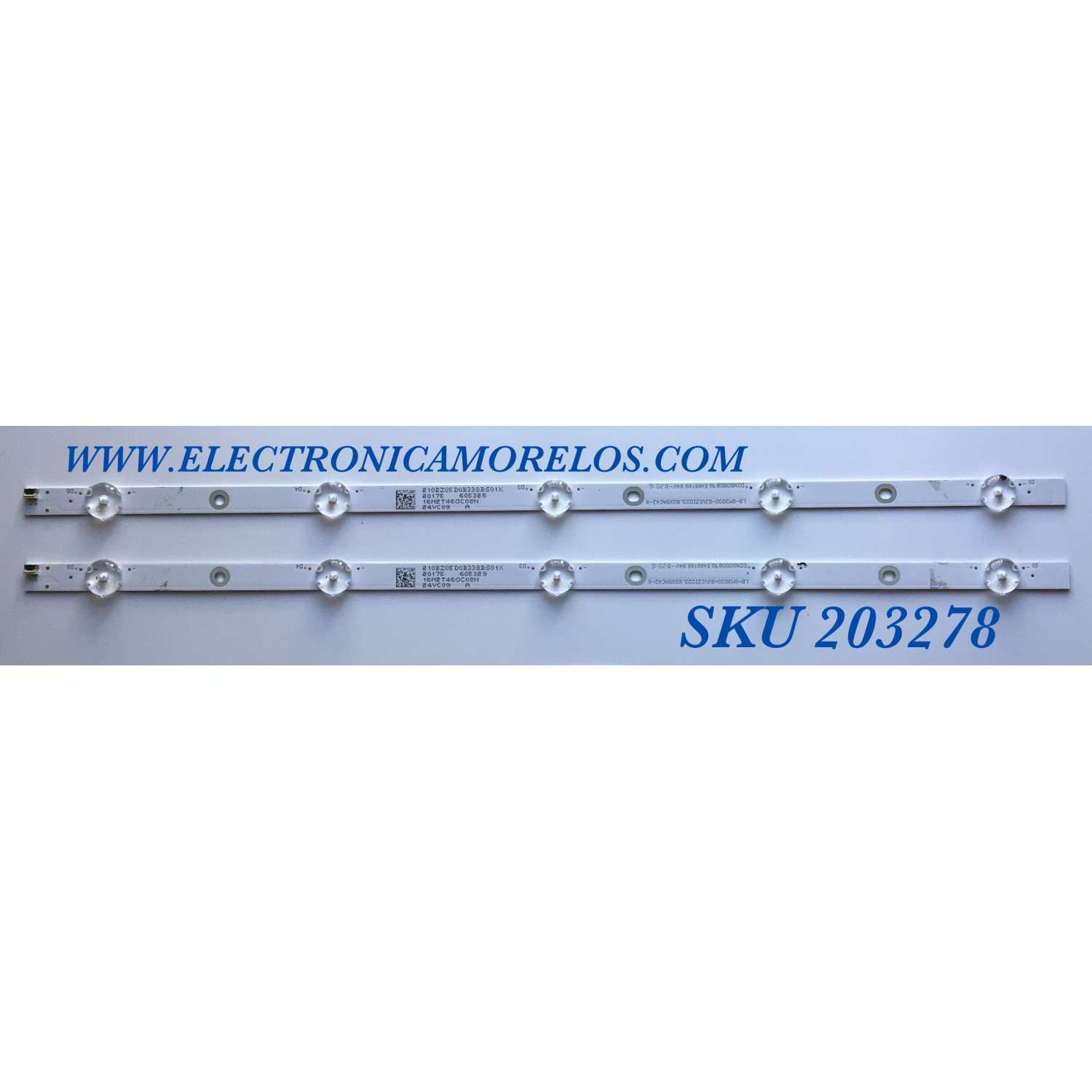 KIT DE LED'S PARA TV VIZIO (2 PIEZAS) / NUMERO DE PARTE LB-GM3030-GJVIZIO23.82X5AC42-X / 210BZ05D0B338BS01X / LB-GM3030-GJVIZIO23.82X5AC42-Y / PANEL TPT240B2 / MODELO D24F-G1