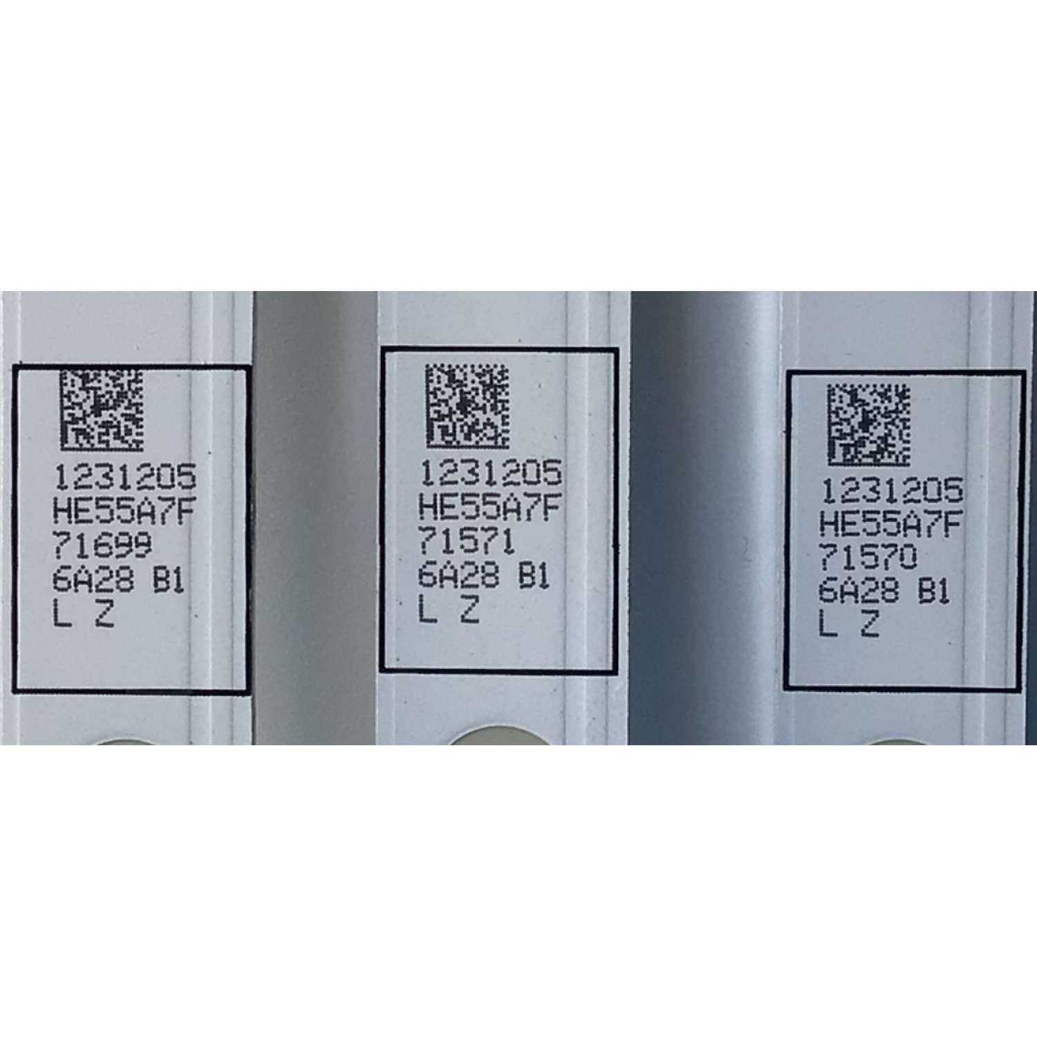 KIT DE LEDS PARA TV HISENSE ORIGINAL 3 PIEZAS / NUMERO DE PARTE LB5500P / LB5500P V0 / HD550X1U82-L1-2019061101 / PANEL HD550X1U84-T0L4\S1\GM\ROH / MODELOS 55R6090G5 / 55R6040G / 55R6E - Imagen 3