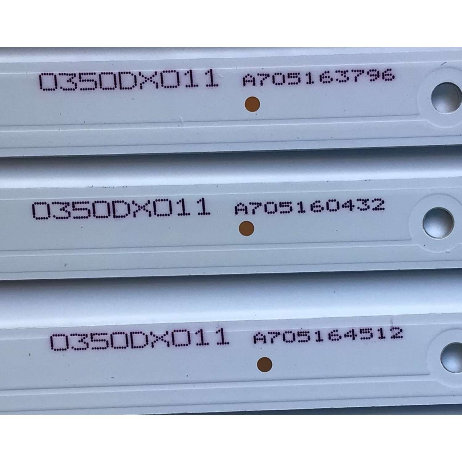 KIT DE LED'S PARA TV ELEMENT (10 PIEZAS) / NUMERO DE PARTE 3P50DX005-A0 / 21005943 / 0350DX011 / A12/G5/30/D / PANEL'S MD5005YTIF / MD5008YTIF / MD5004YTIU / MD5006YTIF / MODELO ELFW5017 - Imagen 3