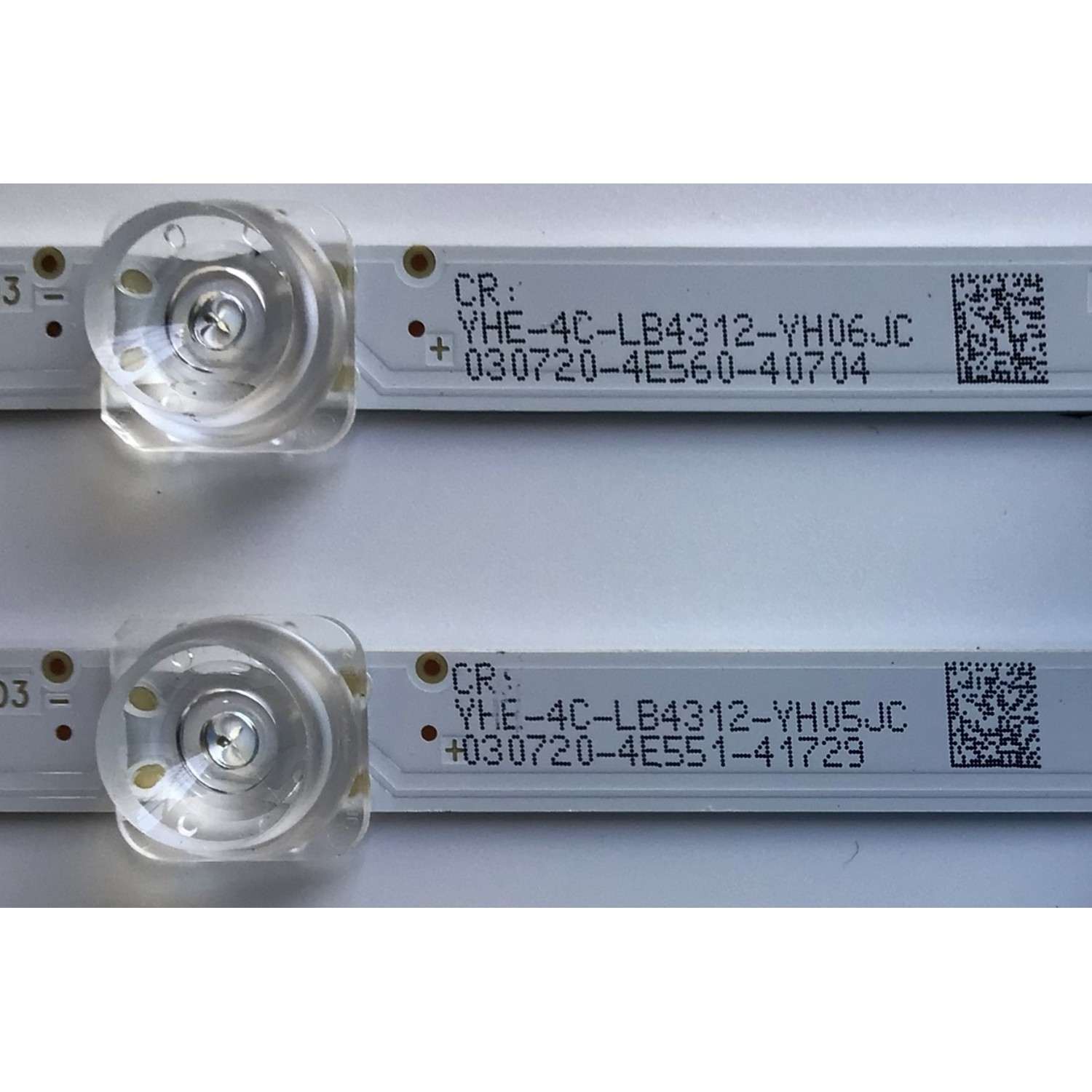 KIT DE LED'S PARA TV TCL (3 PIEZAS) / NUMERO DE PARTE TCL-43D8-3030FC-3X12 / TCL-43D8-3030FC-3X12-A-LX20191111 VER 4 / TCL-43D8-3030FC-3X12-A-LX20191111 VER 4 / YHE-4C-LB4312-YH / PANEL LVU430NEBL CD9W00 / MODELO 43S525 - Imagen 4
