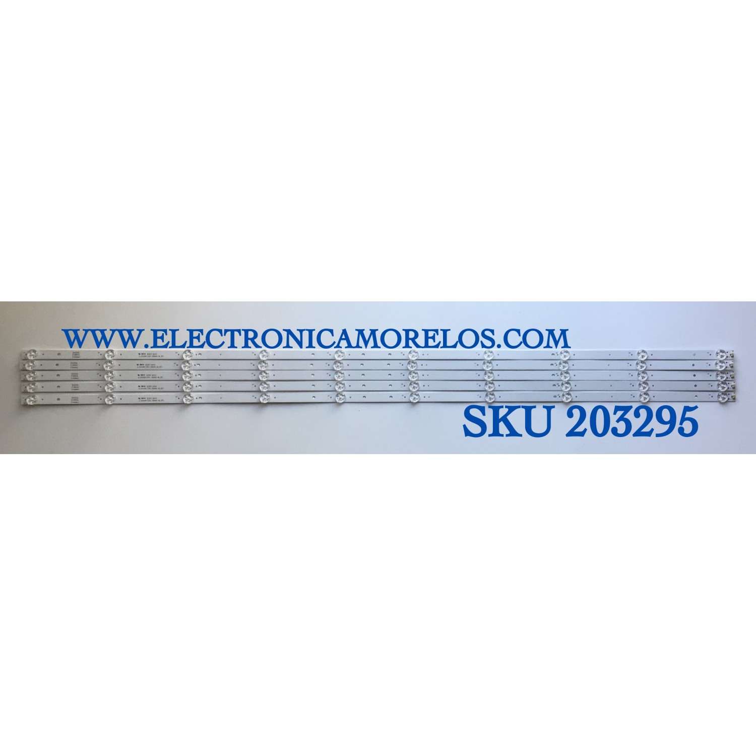 KIT DE LED'S PARA TV ELEMENT (5 PIEZAS) / NUMERO DE PARTE JL.D550A1330-390AS-M / JL.D550A1330-390AS-M_V01 / 21006942 / PANEL LSC550FN11 / MODELOS E4SW5518 / E4SFT5517 H8D1H 