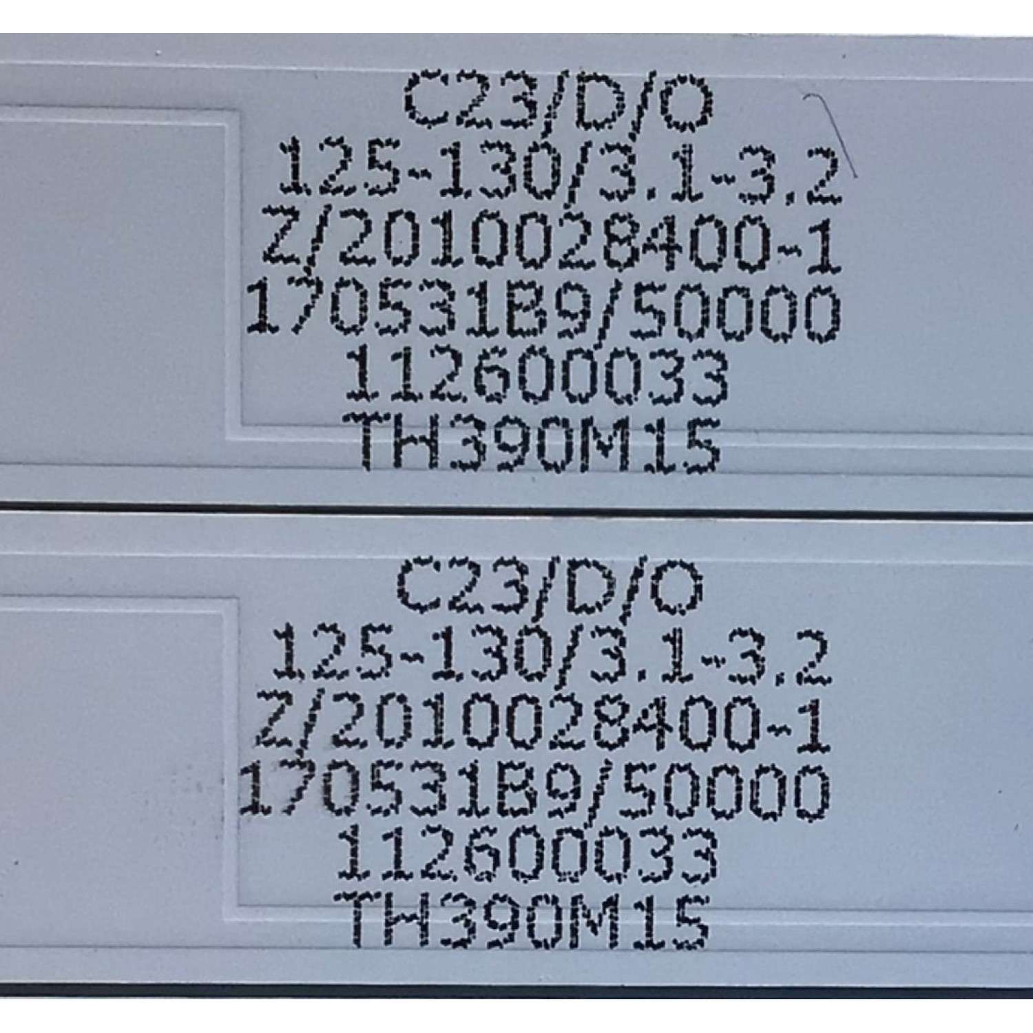 KIT DE LED'S PARA TV ELEMENT (4 PIEZAS) / NUMERO DE PARTE 303TH390045 / TFMT39D08-ZC21AG-02 / TH390M15 / 112600033 / PANEL T390DXB(P)-(DLED) / MODELO ELEFW3916 - Imagen 3