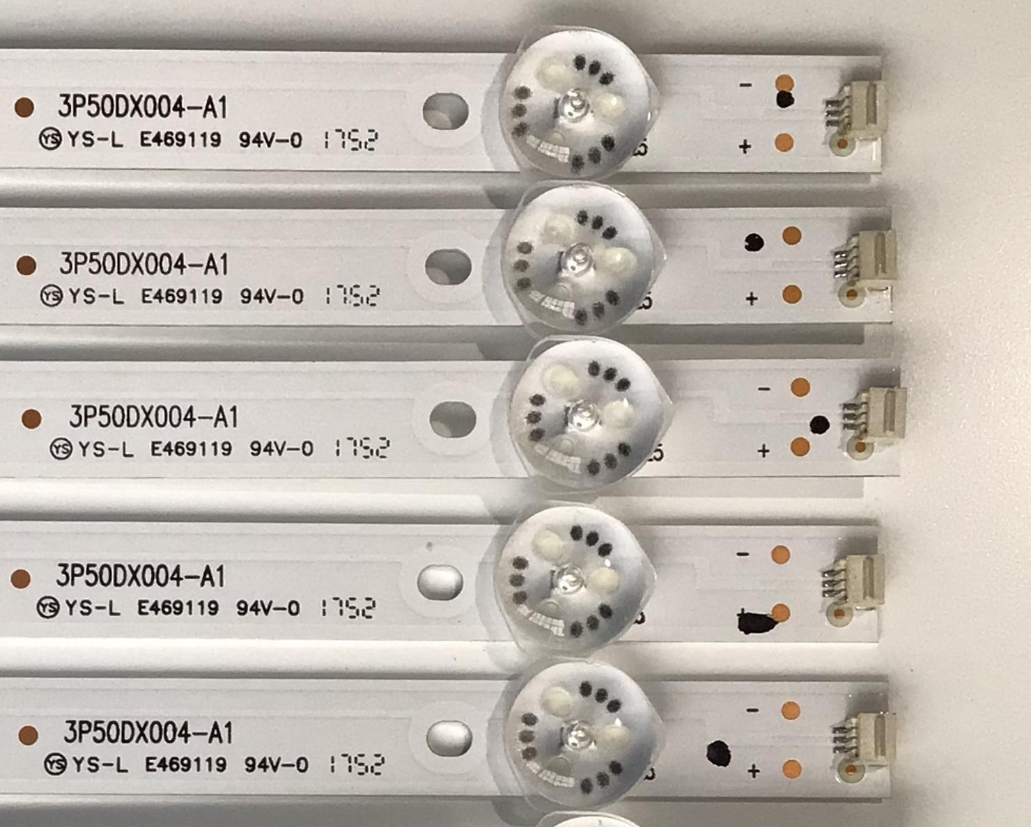KIT DE LED'S PARA TV ELEMENT (10 PIEZAS) / NUMERO DE PARTE 3P50DX004-A1 / 3P50DX004-A1 / 0350DX015 / PANEL 	MD5005YTIF / MODELO ELEW5017    - Imagen 2