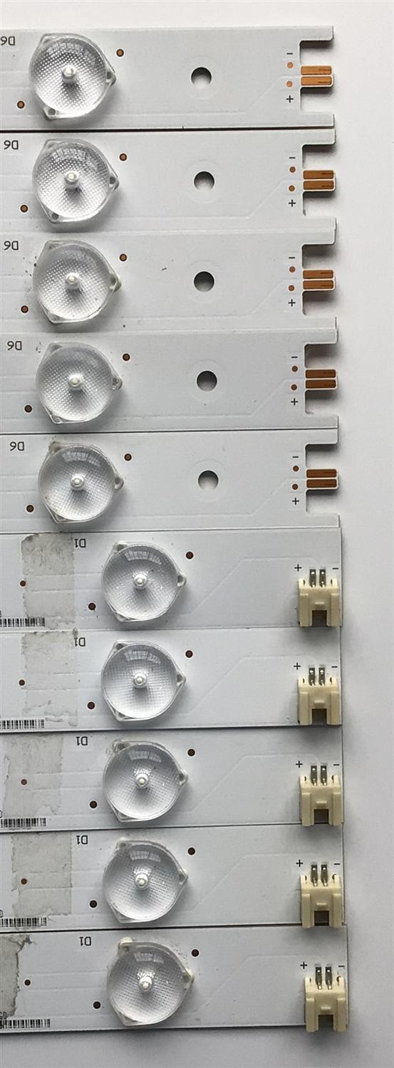 KIT DE LED'S PARA TV VIZIO (10 PIEZAS) / NUMERO DE PARTE IC-D-HWX43D496 / IC-D-HWX43D496L / IC-D-HWX43D496R / 056.38005.0531 / PANEL T430HVN01.0 / MODELO D43-D2 - Imagen 3