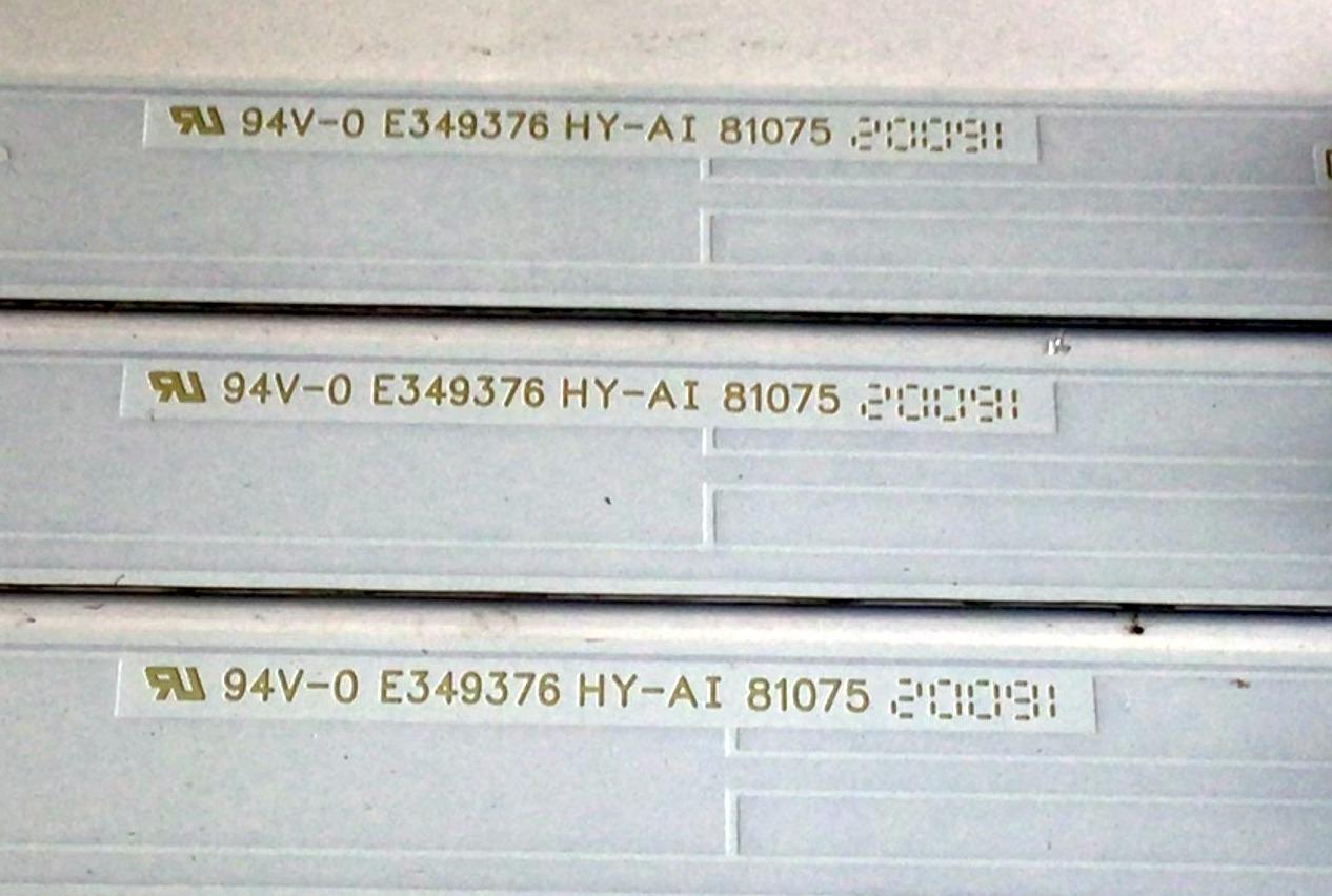 KIT DE LED'S PARA TV INSIGNIA (3 PIEZAS) / NUMERO DE PARTE LB4310F / LB4310F V0_03 / 81075 / E349376 HY-AI / MODELO NS-43D510NA21 - Imagen 3