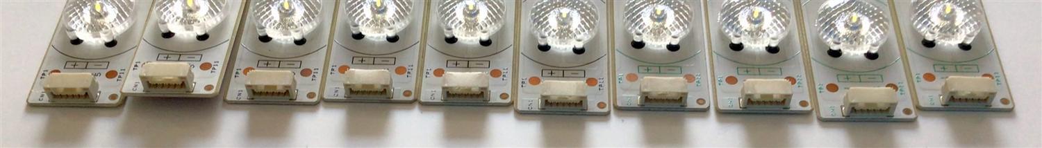 KIT DE LED'S PARA TV RCA (10 PIEZAS) / NUMERO DE PARTE J112E0036A / J112E0037A / SN-AG-CU / CK 66-13 / F102718WCA / F102719WCA / MODELO LED46C55R120Q - Imagen 3