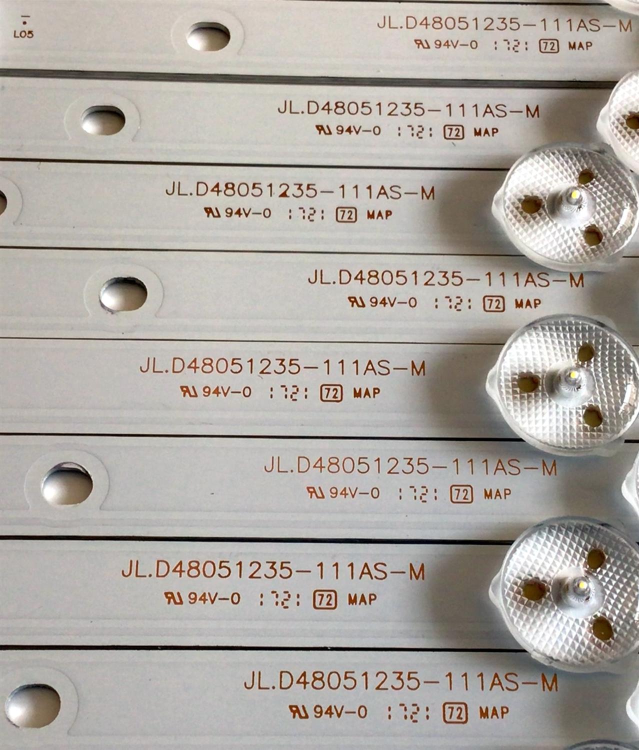 KIT DE LED'S PARA TV ELEMENT ((10 PIEZAS)) / NUMERO DE PARTE JL.D48051235-111AS-M / A12G630 / N1706505 / T101  21005948 / PANEL'S LSC480HN08-802 / MODELO 48" - Imagen 4
