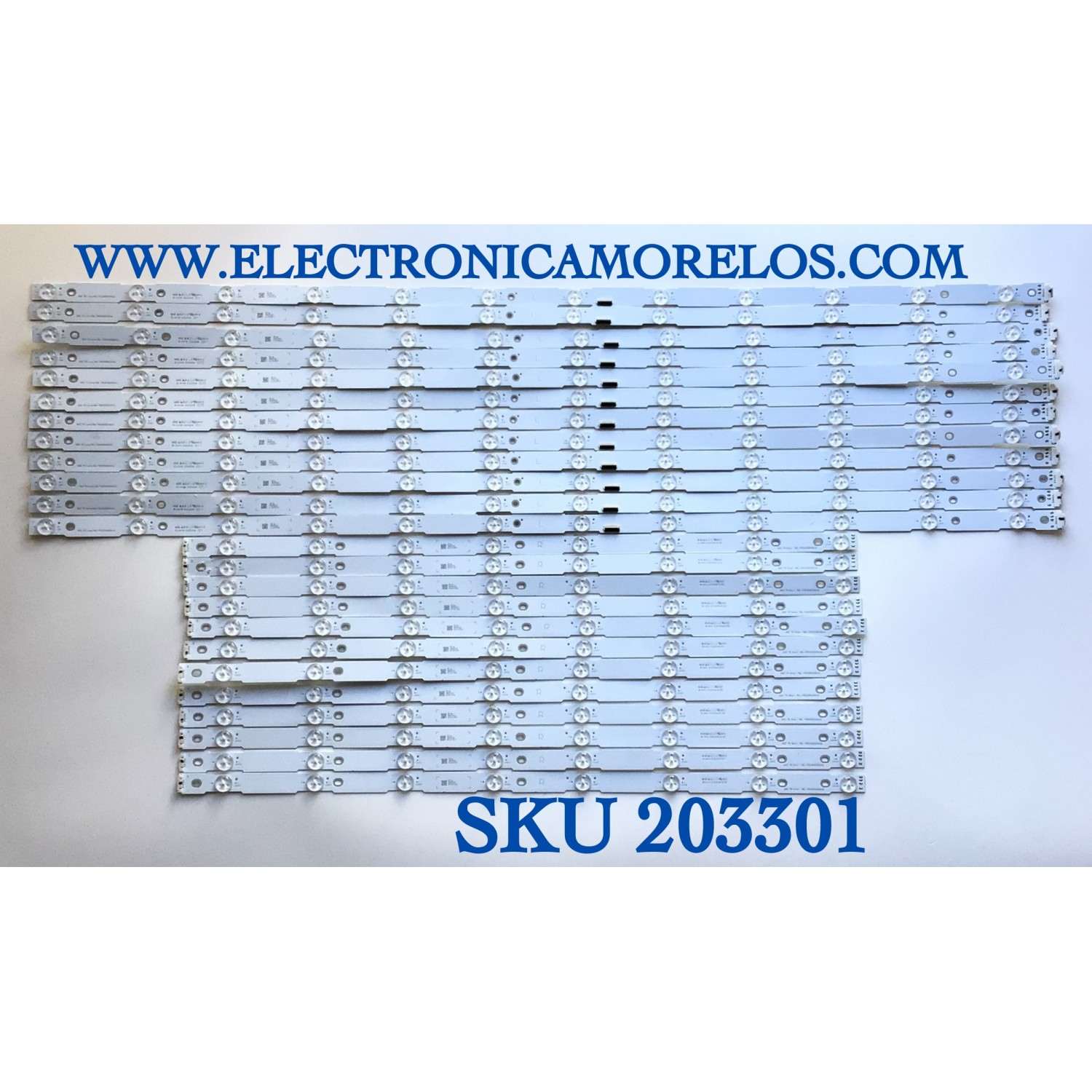 KIT DE LEDS PARA TV SONY ORIGINAL 24 PIEZAS / NUMERO DE PARTE 75030DB20AU1 / MBL-75030DB20AU1L / MBL-75030DB20AU1R / E313218 / PANEL YD9S075DTU01 / MODELO XBR-75X950G / XBR75X950G