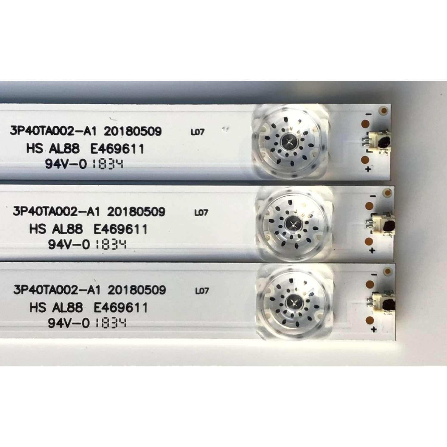 KIT DE LED'S PARA TV ELEMENT (3 PIEZAS) / NUMERO DE PARTE 3P40TA002-A1 / 3P40TA002-A1 20180509 / 4640TA002 / PANEL T395-TAF-DLED / MODELO E25W3918 / ELST4017  J8H0M - Imagen 2