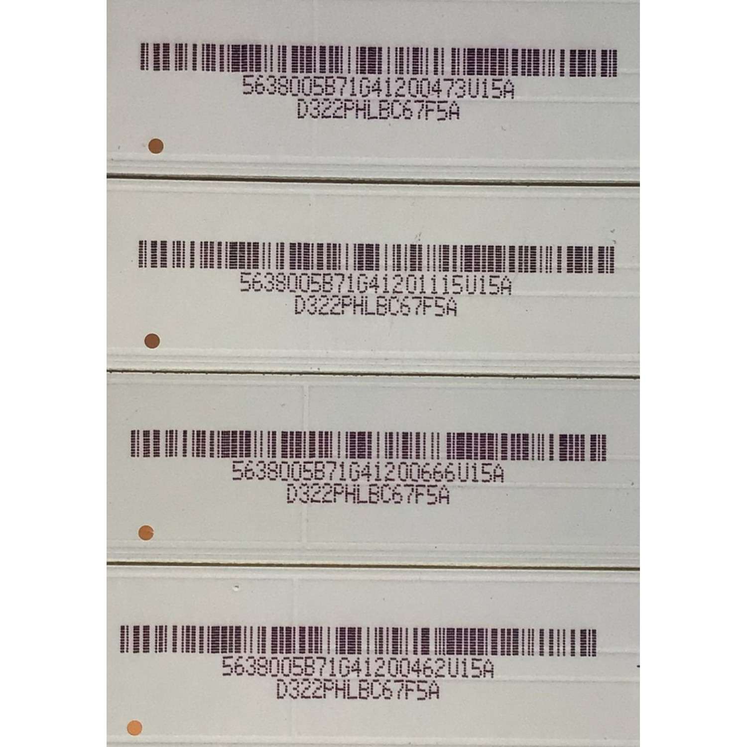 KIT DE LED'S PARA TV VIZIO (12 PIEZAS) / NUMERO DE PARTE 130926-WS-550-014 / 131007-WS-550-014 / 130926-WS-550-014-LAKERS-A5-L / 131007-WS-550-014-LAKERS-A5-R / 5638005B71G / PANEL T550HVN03.0 / MODELO E550I-B2 - Imagen 2