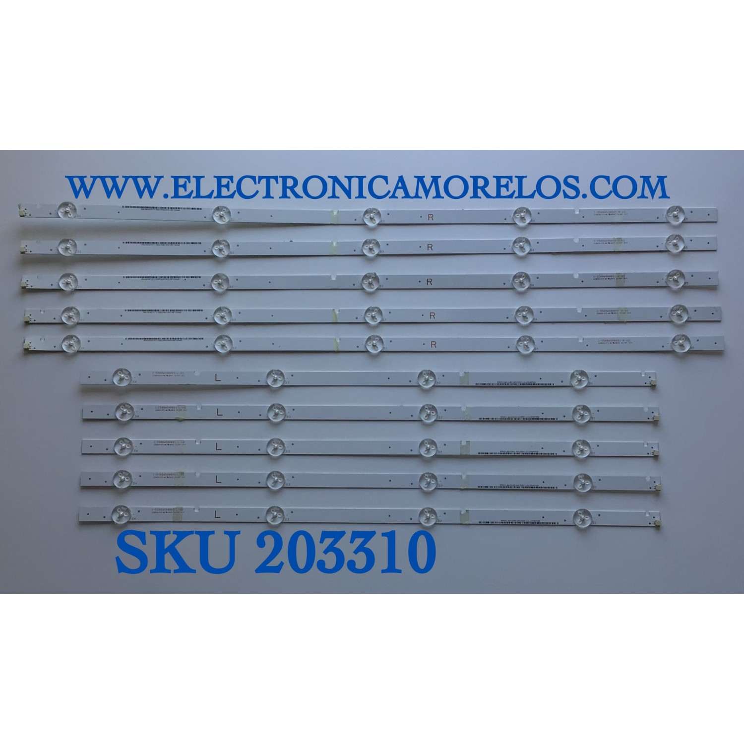 KIT DE LED'S PARA TV LG (5 PIEZAS) / NUMERO DE PARTE EAV65010401 / SSC_Y21 SLIM TRIDEN 43UP80_S / SSC_Y21 SLIM TRIDEN 43UP80_BOE_PTN0.6_REV00_200722 / PANEL NC430TQG-AB / MODELO 43UP8000PUA / 43UP8000PUA.BUSFLJM