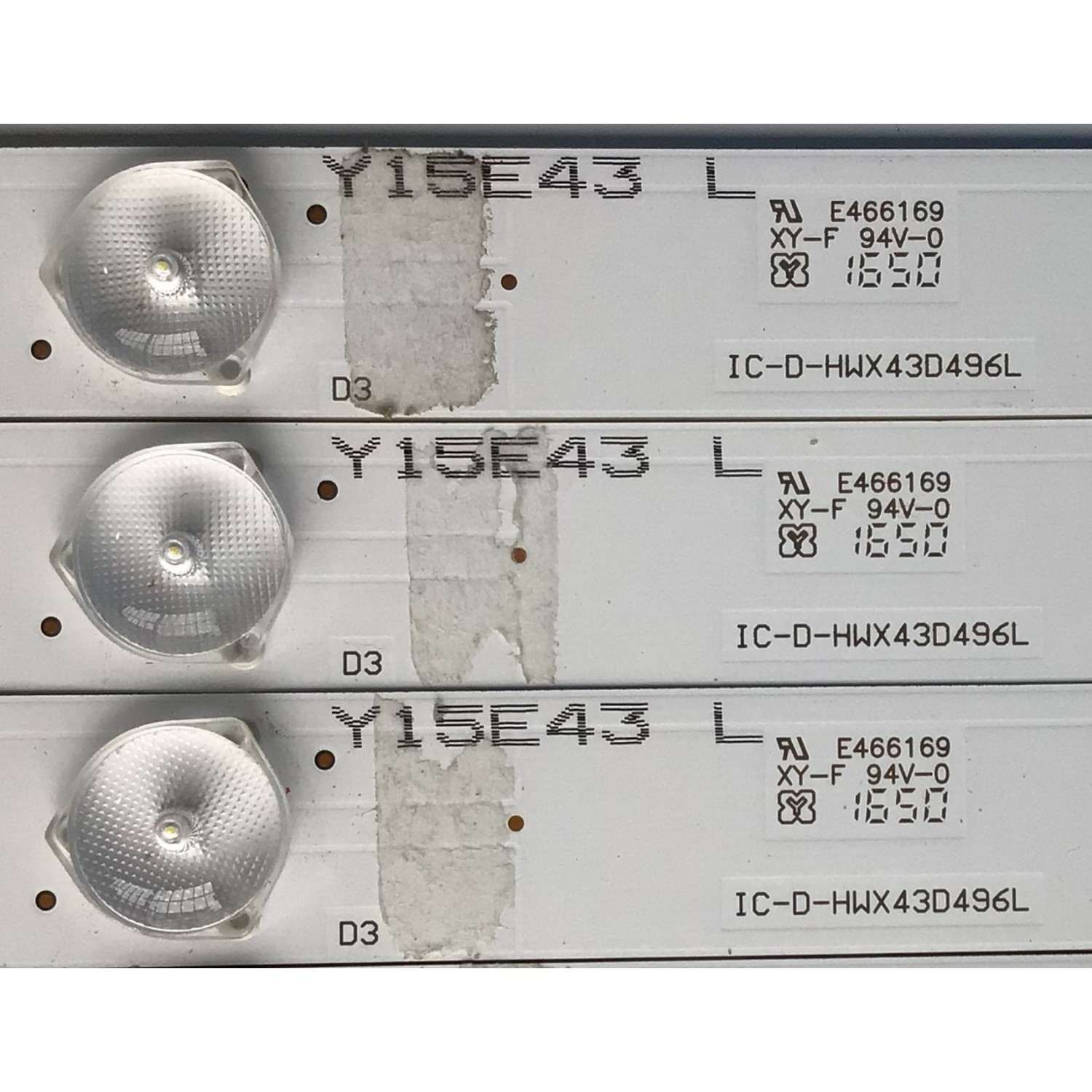 KIT DE LED'S PARA TV VIZIO (10 PIEZAS) / NUMERO DE PARTE IC-D-HWX43D496 / IC-D-HWX43D496L / IC-D-HWX43D496R / 056.38005.0531 / PANEL T430HVN01.0 / MODELO D43-D2 - Imagen 5