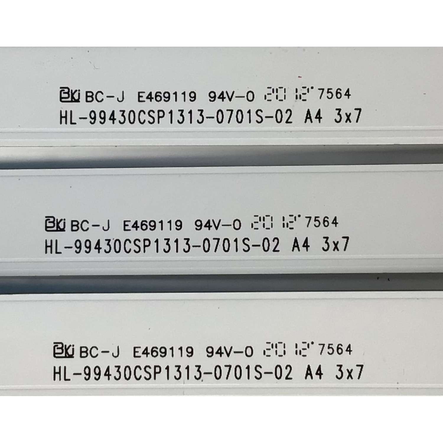 KIT DE LED'S PARA TV LG (3 PIEZAS) / NUMERO DE PARTE 99430CSP1313-0701S-02 / HL-99430CSP1313-0701S-02  A4 / LC43490117A / PANEL NC430DUE-VHHX1 / MODELO 43LM5700PUA  - Imagen 4