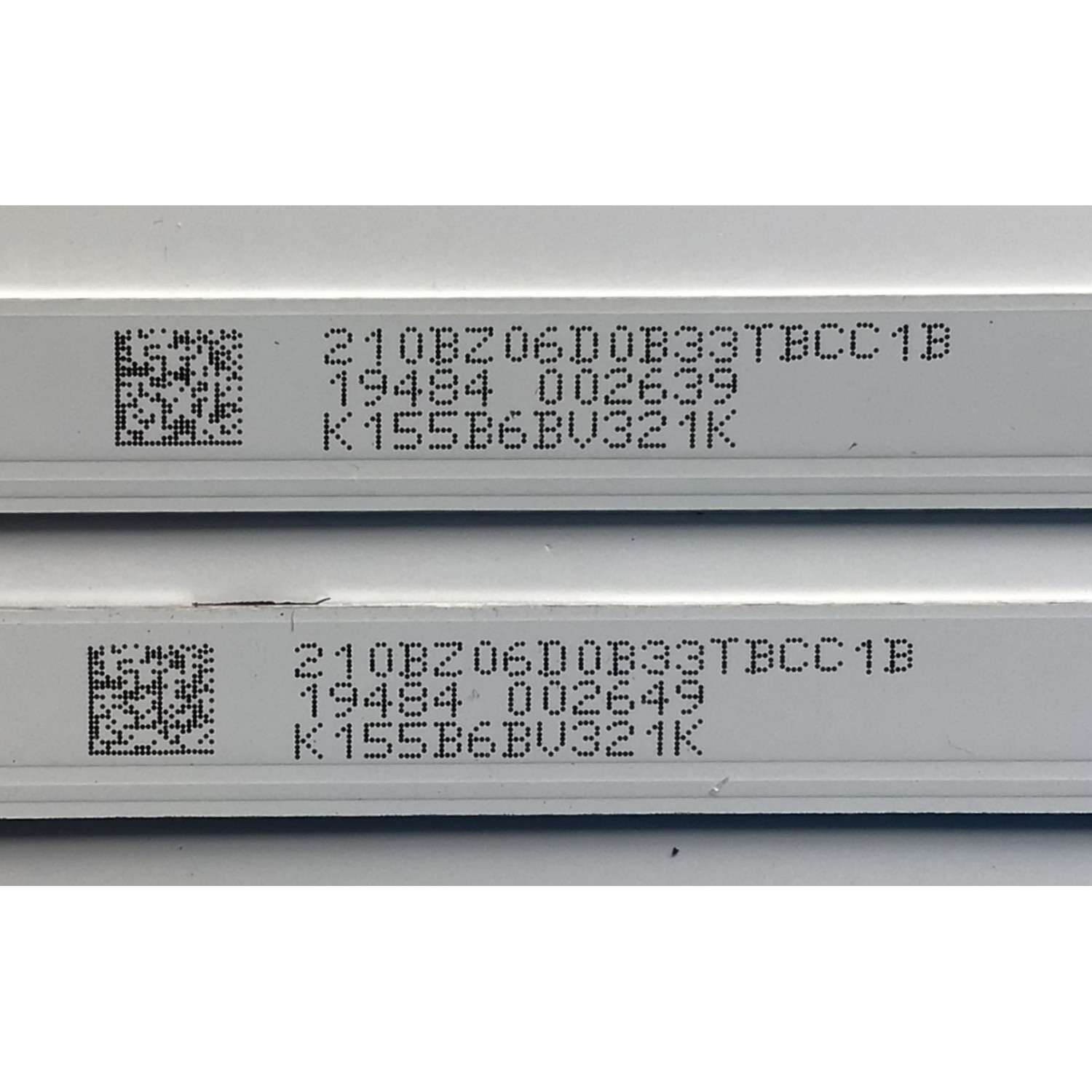 KIT DE LED'S PARA TV VIZIO (2 PIEZAS) NUMERO DE PARTE SSC_TPV_32D3X3_2X6_2W_MCPCB / SSC_TPV_32D3X3_2X6_2W_MCPCB_12MM_V0 / K155B6BV32 1K / 210BZ06D0B33TBCC 1B / PANEL  TPT320B5-HVN05.A REV:S601C / MODELO D32F-G1 - Imagen 3