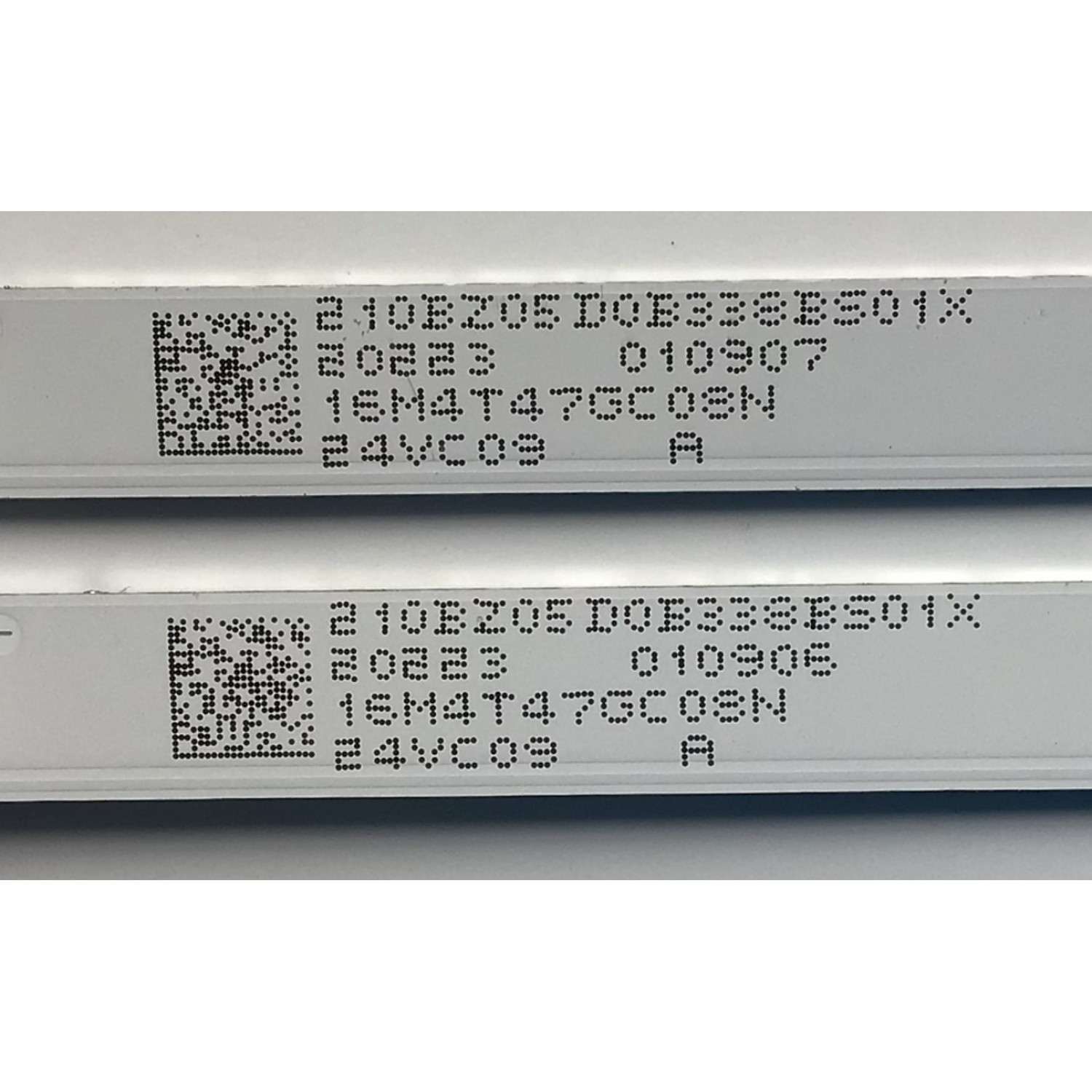 KIT DE LEDS ORIGINAL PARA TV VIZIO 2 PIEZAS / NUMERO DE PARTE D2NS0508 / LB-GM3030-GJVIZI023.82X5AC42-S / LB-GM3030-GJVIZI023.82X5AC42-X / 210BZ05D0B338BS01X / 16M4T47GC05N / 24VC09 / PANEL TPT240B2-0LV1D.Q / DISPLAY CC240LV2D VER.02 / MODELO D24F-G1 - Imagen 3