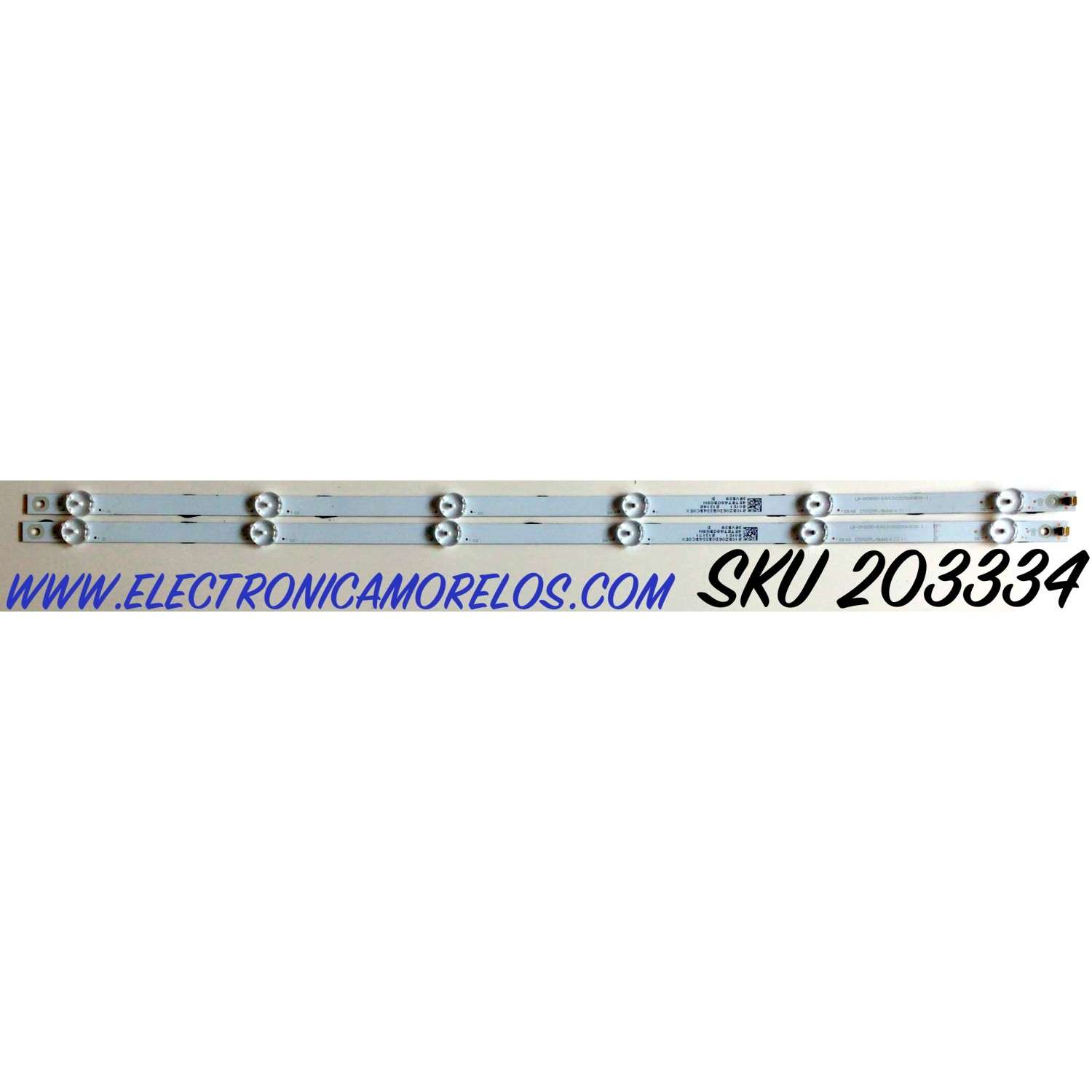 KIT DE LED'S PARA TV VIZIO (2 PIEZAS) / NUMERO DE PARTE GJVIZIO322X6VB39 / LB-DM3030-GJVIZIO322X6VB39-J / LB-DM3030-GJVIZIO322X6VB39-T / 210BZ06D0B334BC05X / 32VB39 / PANEL TPT315B1-1B01.L S22A / MODELO D32F-G1