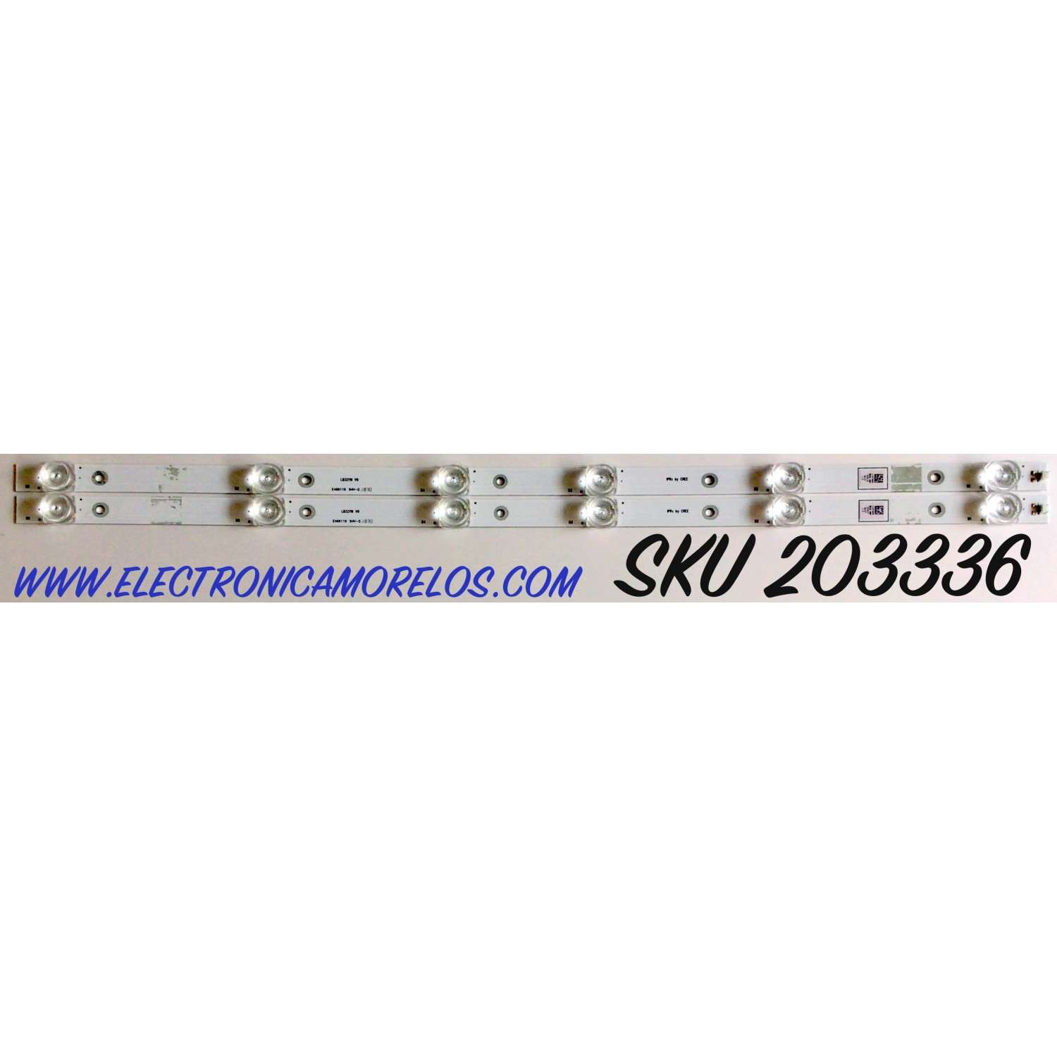 KIT DE LED'S PARA TV SHARP (2 PIEZAS) / NUMERO DE PARTE LB32119 / LB32119 V0 / 1197659 / E469119 / MODELO LC-32LB601U
