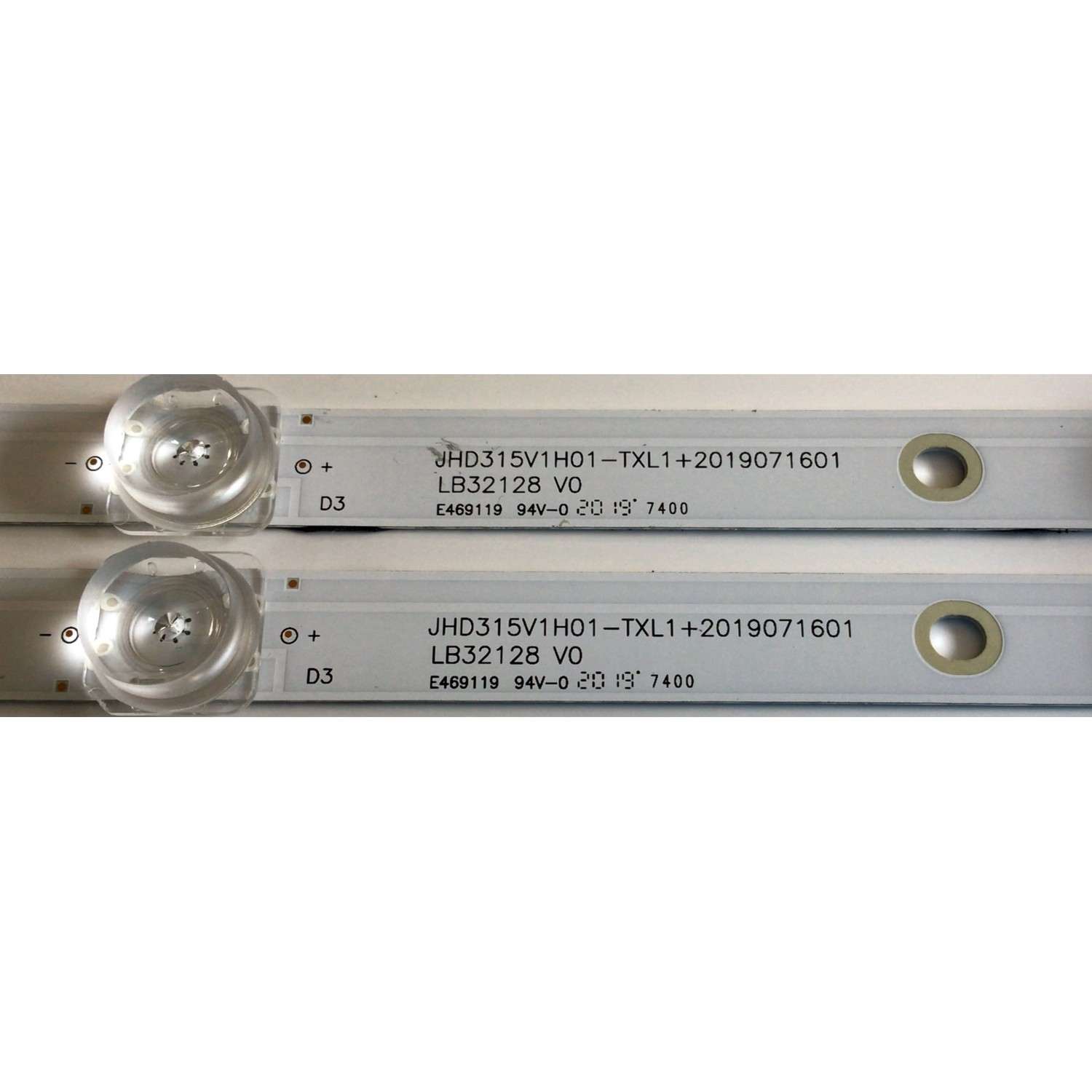 KIT DE LED'S PARA TV HISENSE (2 PIEZAS) / NUMERO DE PARTE LB32128 / LB32128 V0 / JHD315V1H01-TXL1+2019071601 / 1215684 / PANEL JHD315V1H01 / MODELOS 32H4030F1 / 32H4F - Imagen 2