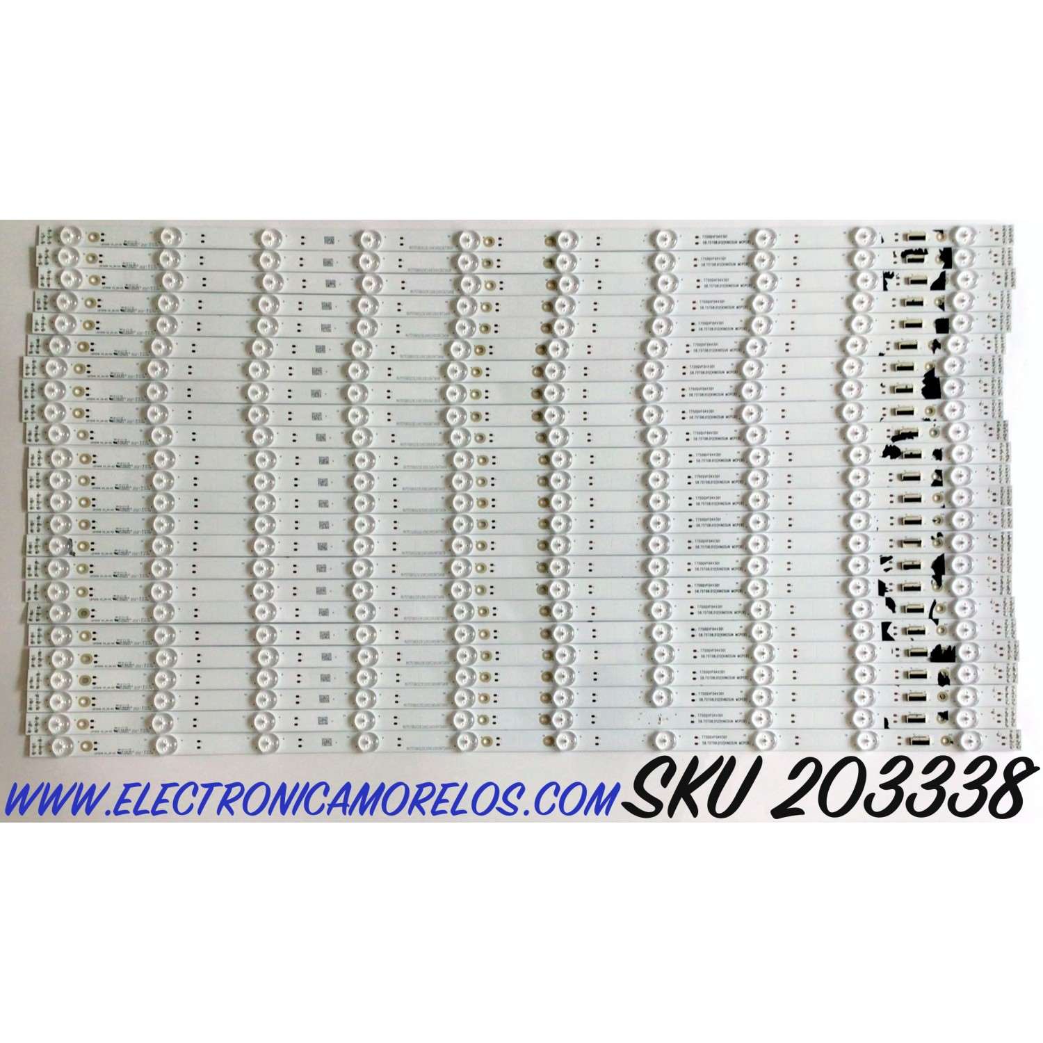 KIT DE LED'S PARA TV VIZIO (24 PIEZAS) / NUMERO DE PARTE LB75019 / LB75019 V5_04-KS / T750QVF04V301 / 58.75T08.012 / 81010 / 21935B / PANEL T750QVF04.5 / MODELO P75Q9-H1